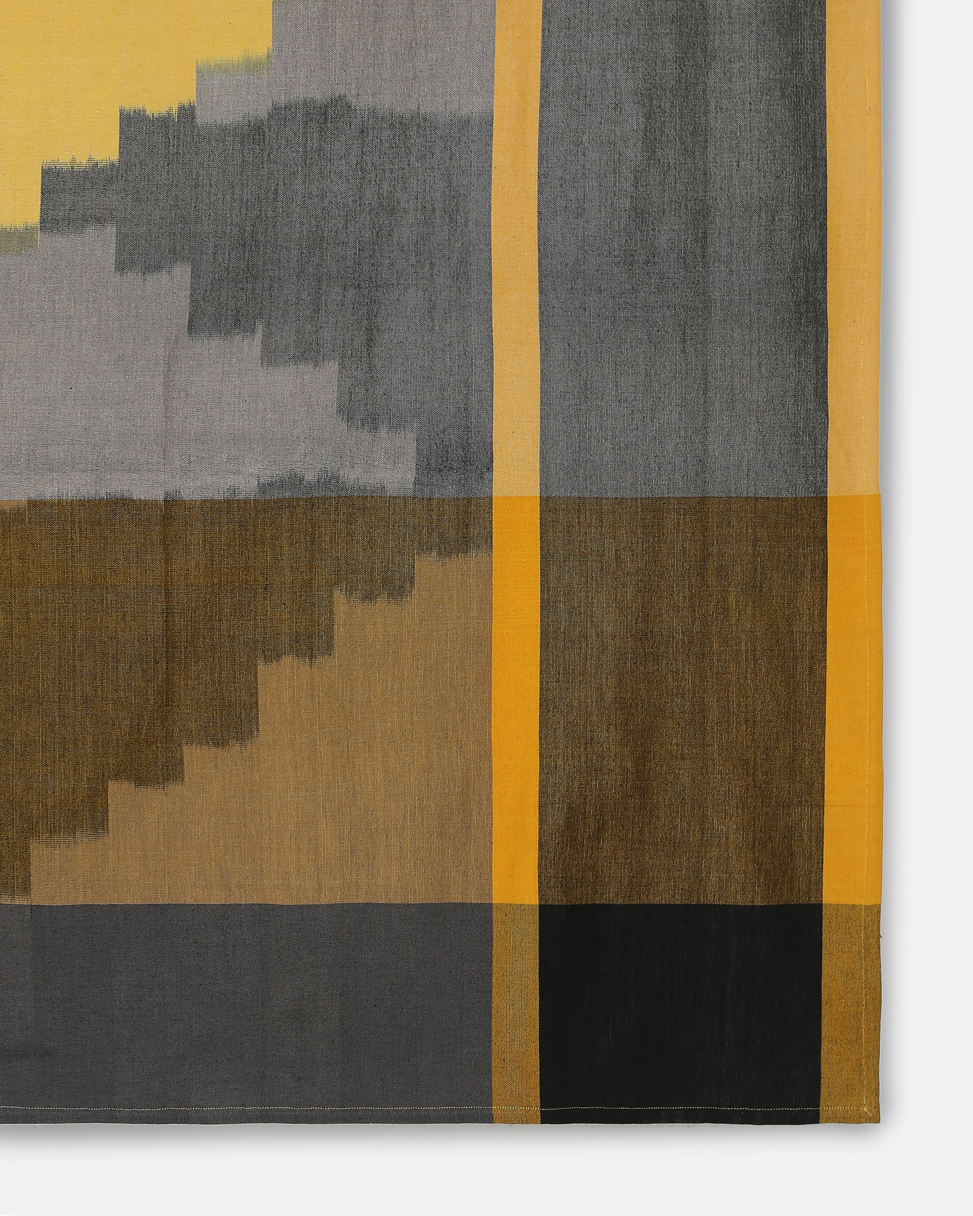 Paso Pochampally Warp Ikat Cotton Double Bed Cover