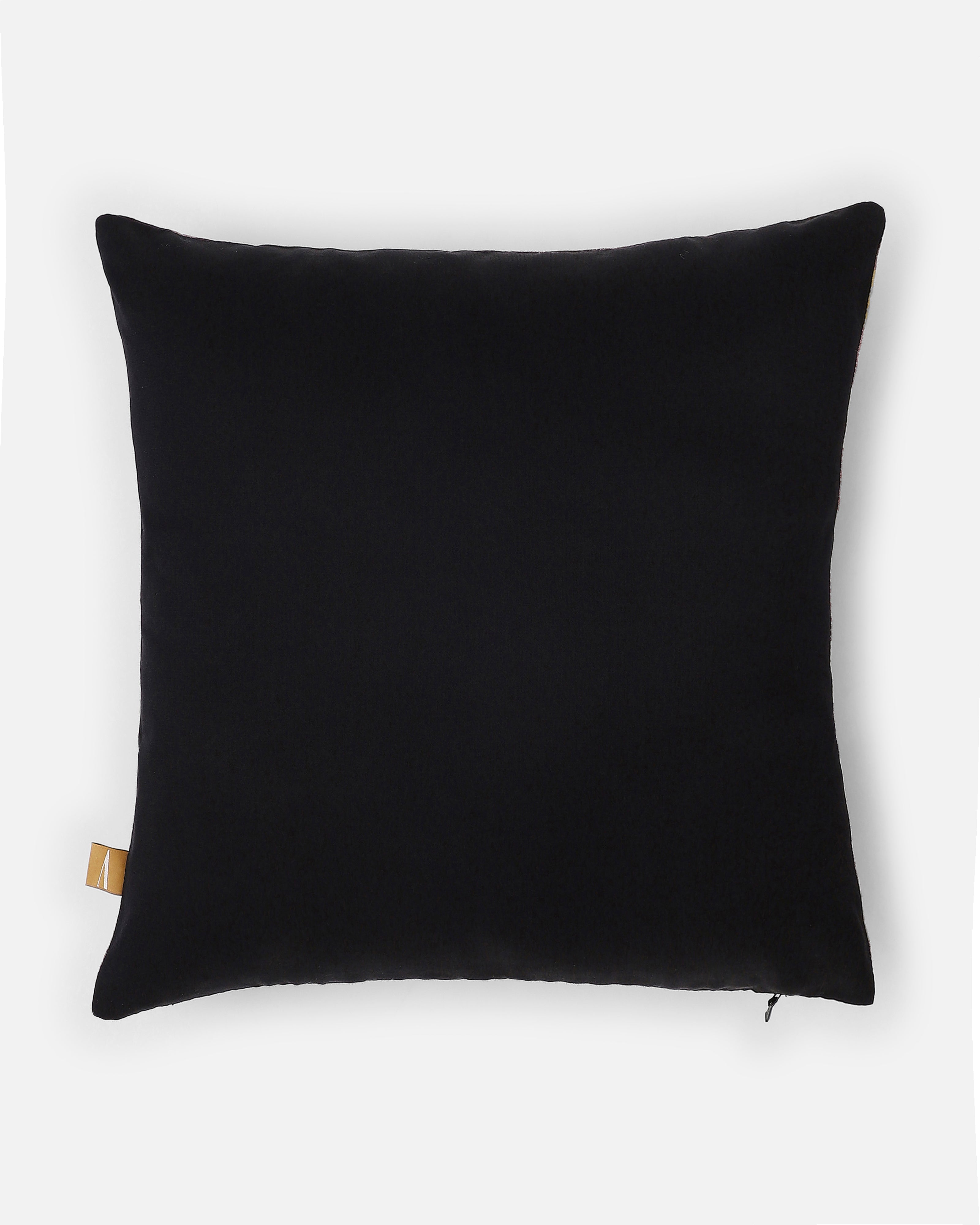 Alfred Pochampally Warp Ikat Silk Cotton Cushion Cover