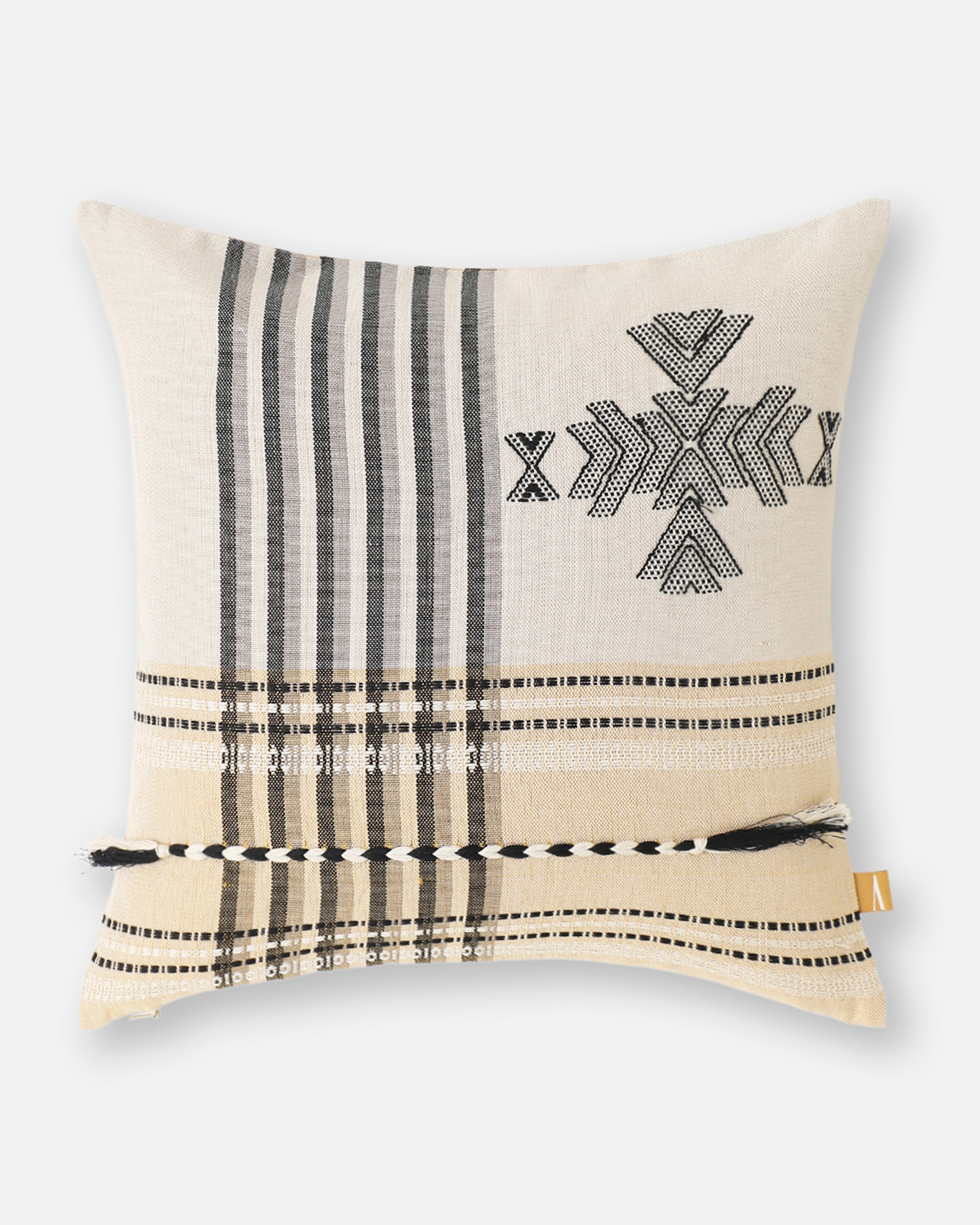 Kimaya Bhujodi Extra Weft Cotton Cushion Cover