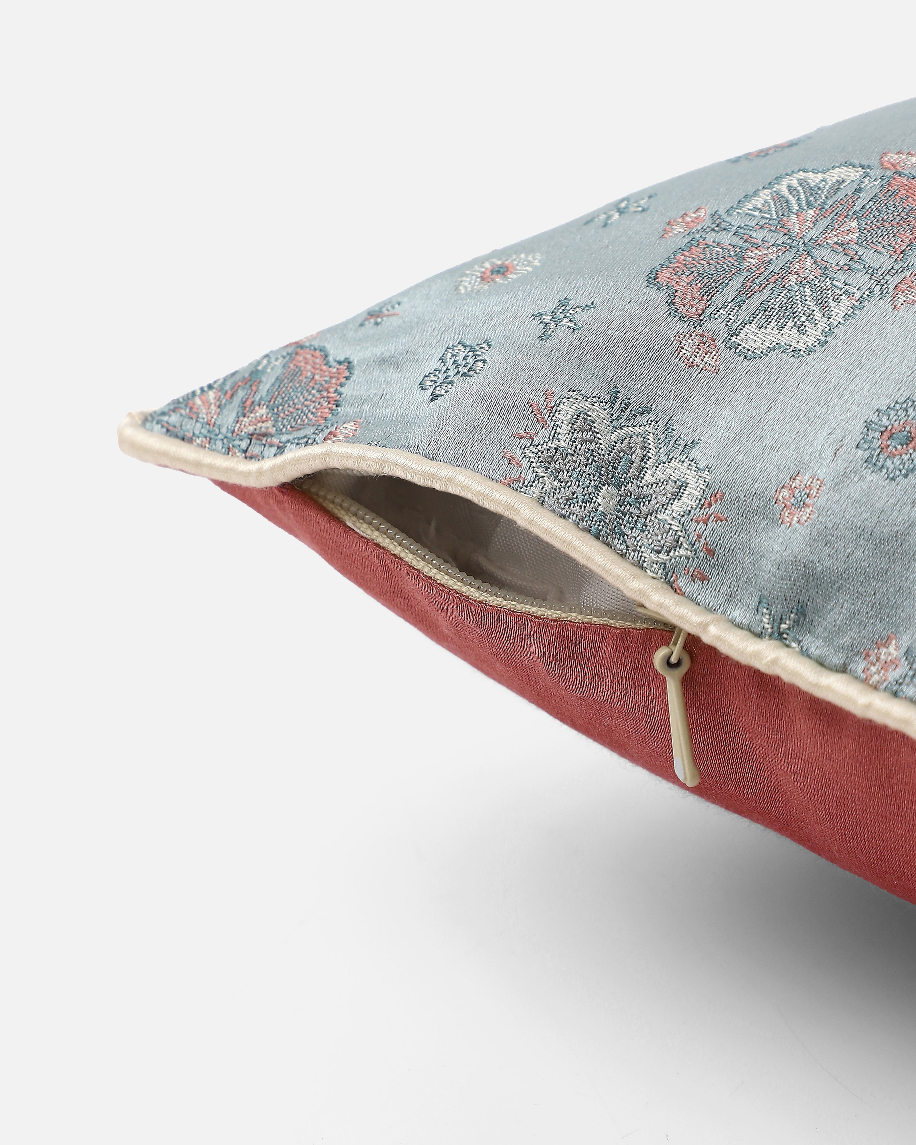 Etoiles Banarasi Tanchoi Silk Cushion Cover