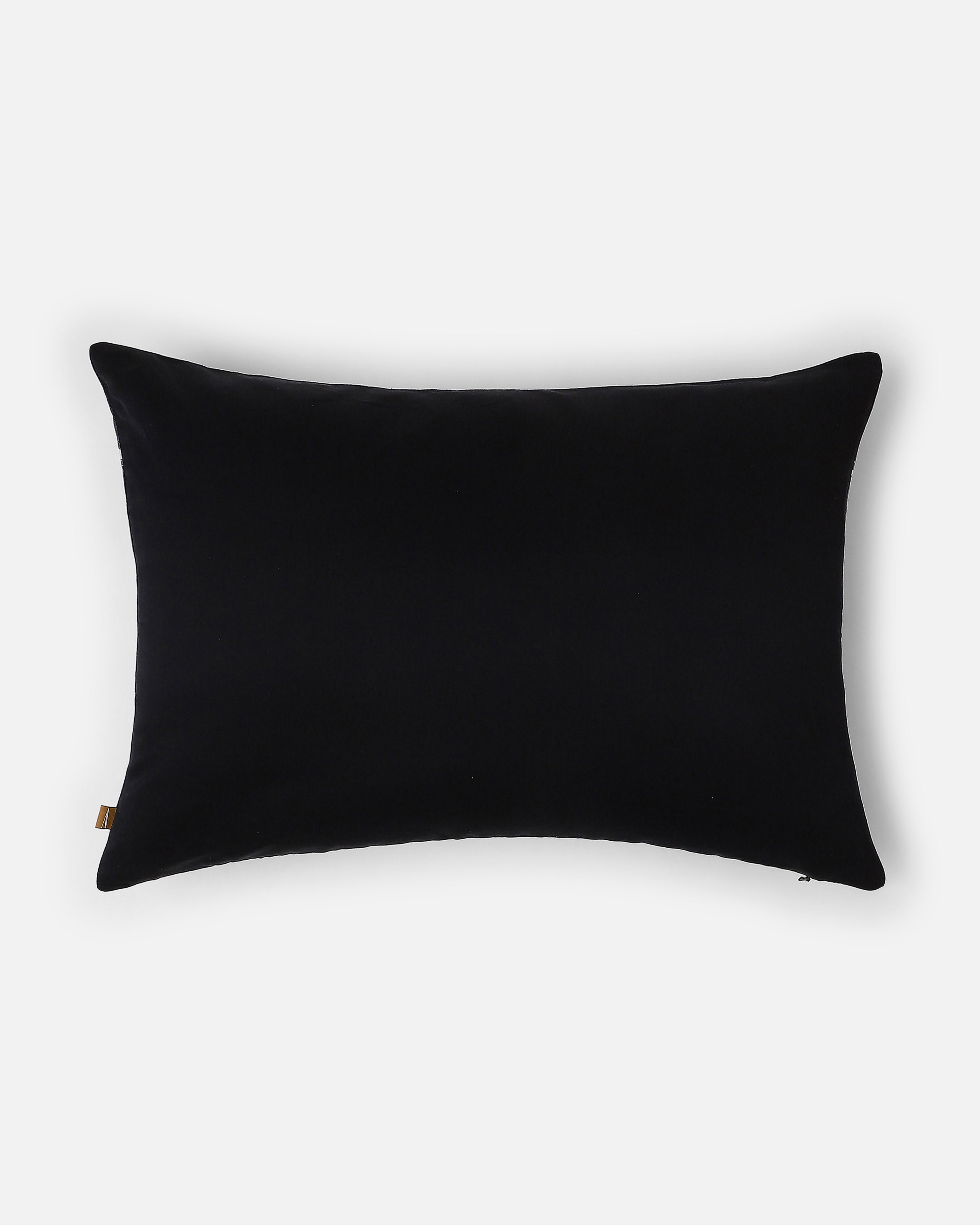 Jacksey Pochampally Weft Ikat Cotton Silk Cushion Cover