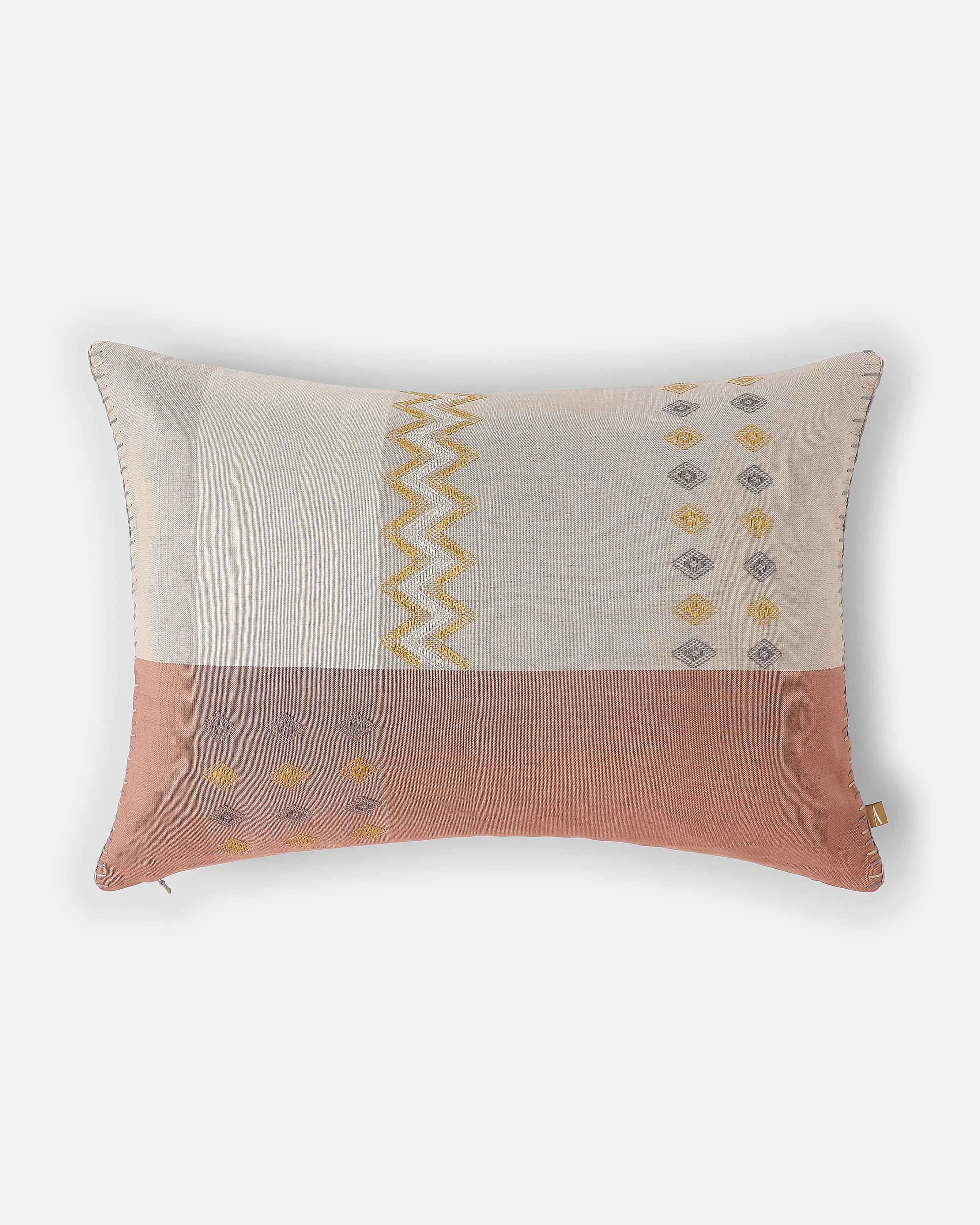 Maani Bhujodi Extra Weft Cotton Cushion Cover