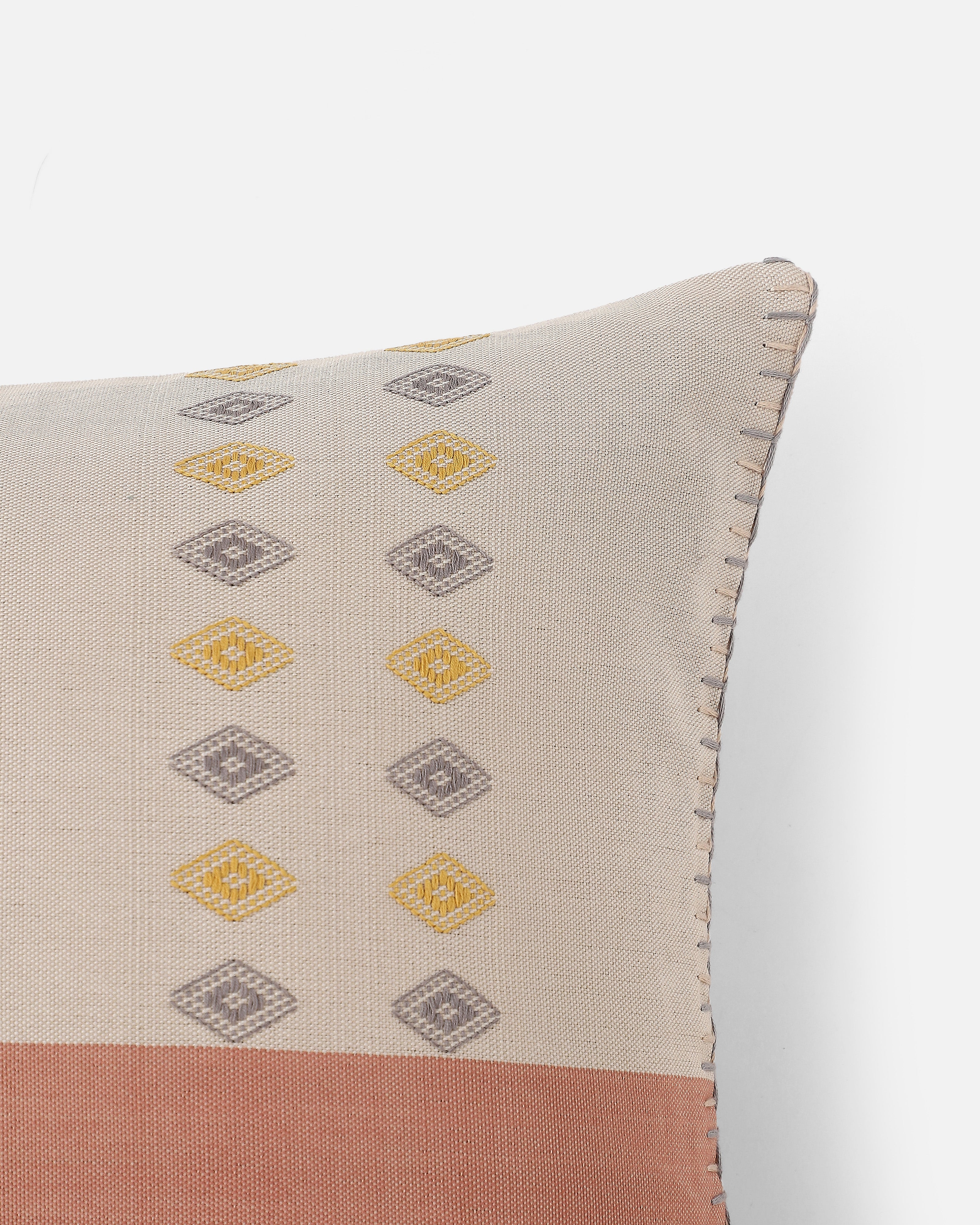 Maani Bhujodi Extra Weft Cotton Cushion Cover