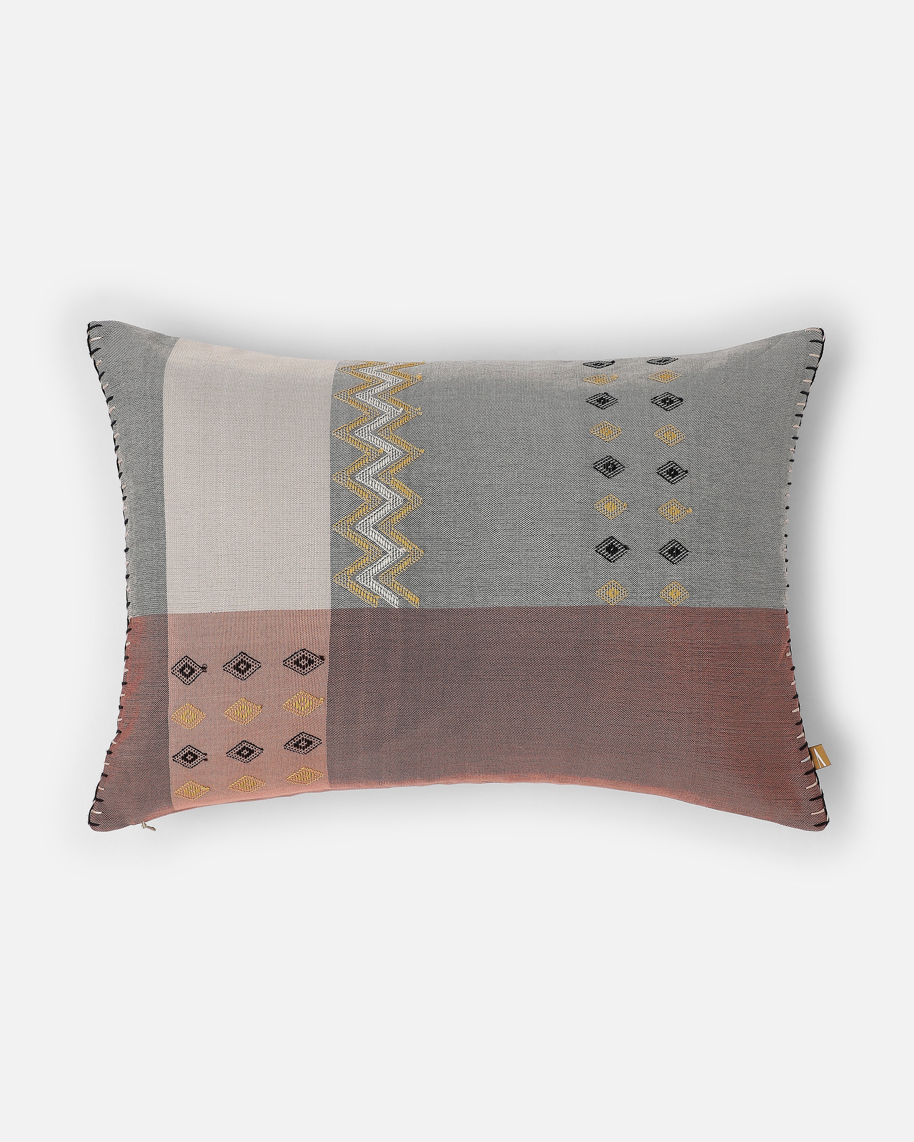 Maani Bhujodi Extra Weft Cotton Cushion Cover