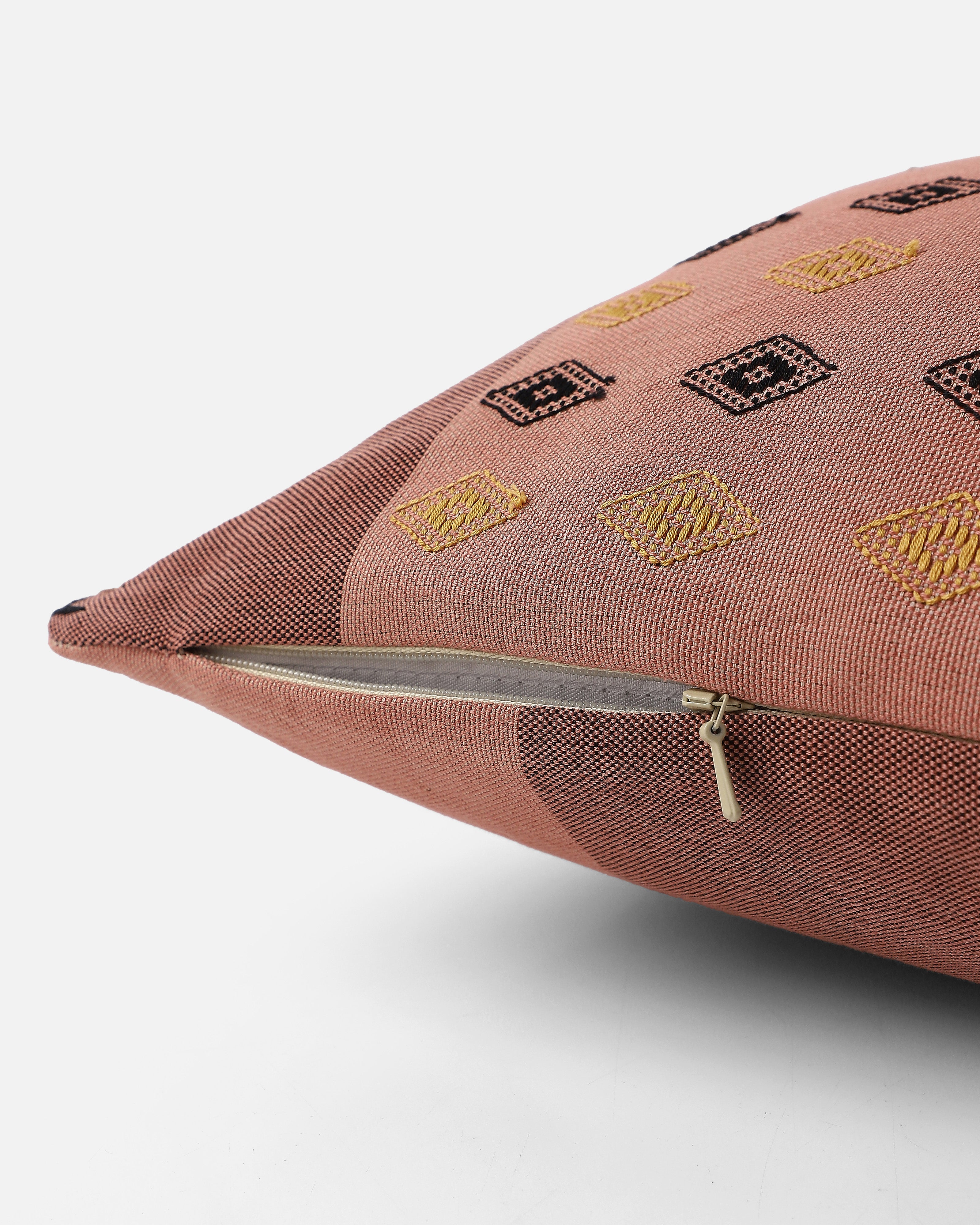 Maani Bhujodi Extra Weft Cotton Cushion Cover