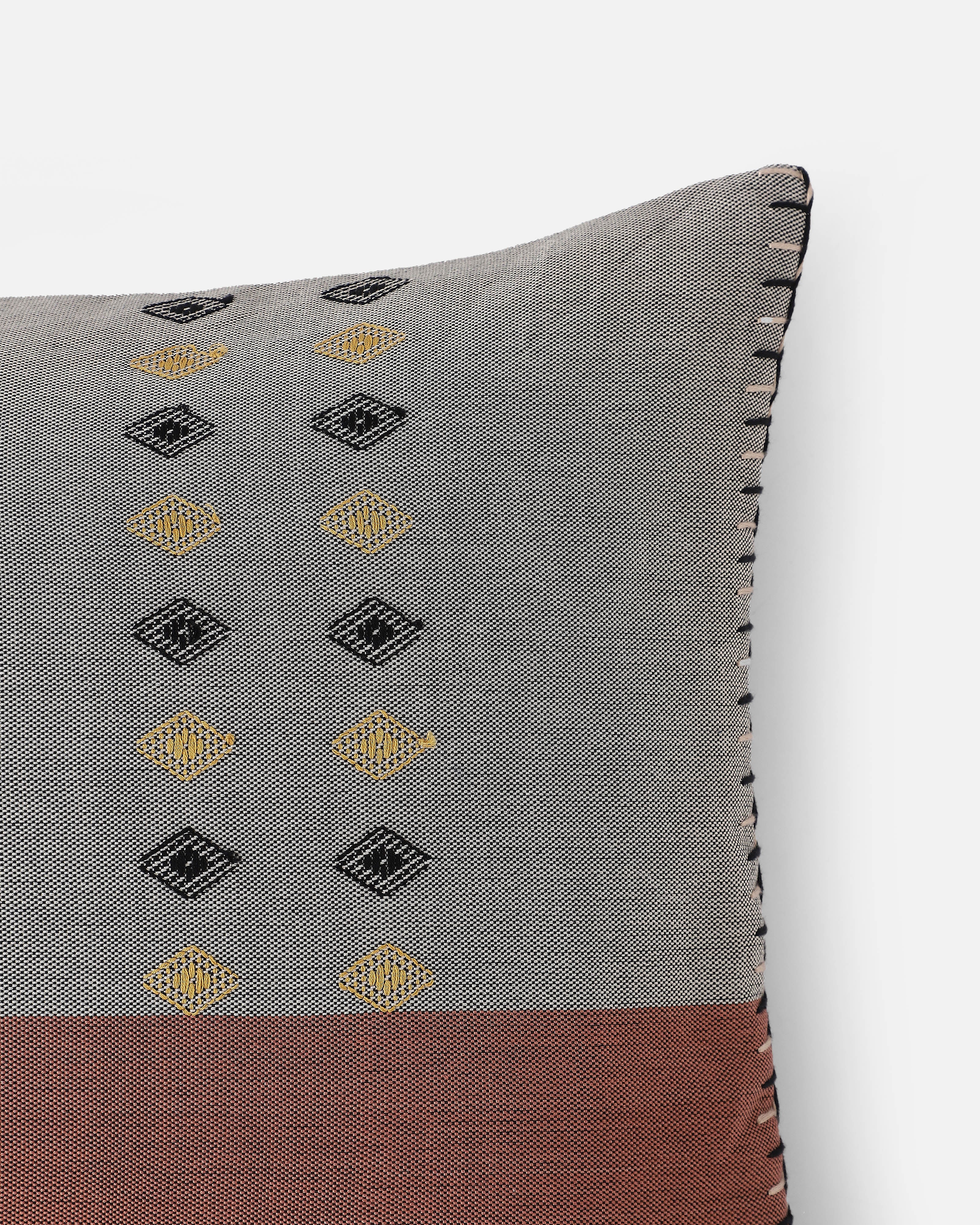 Maani Bhujodi Extra Weft Cotton Cushion Cover