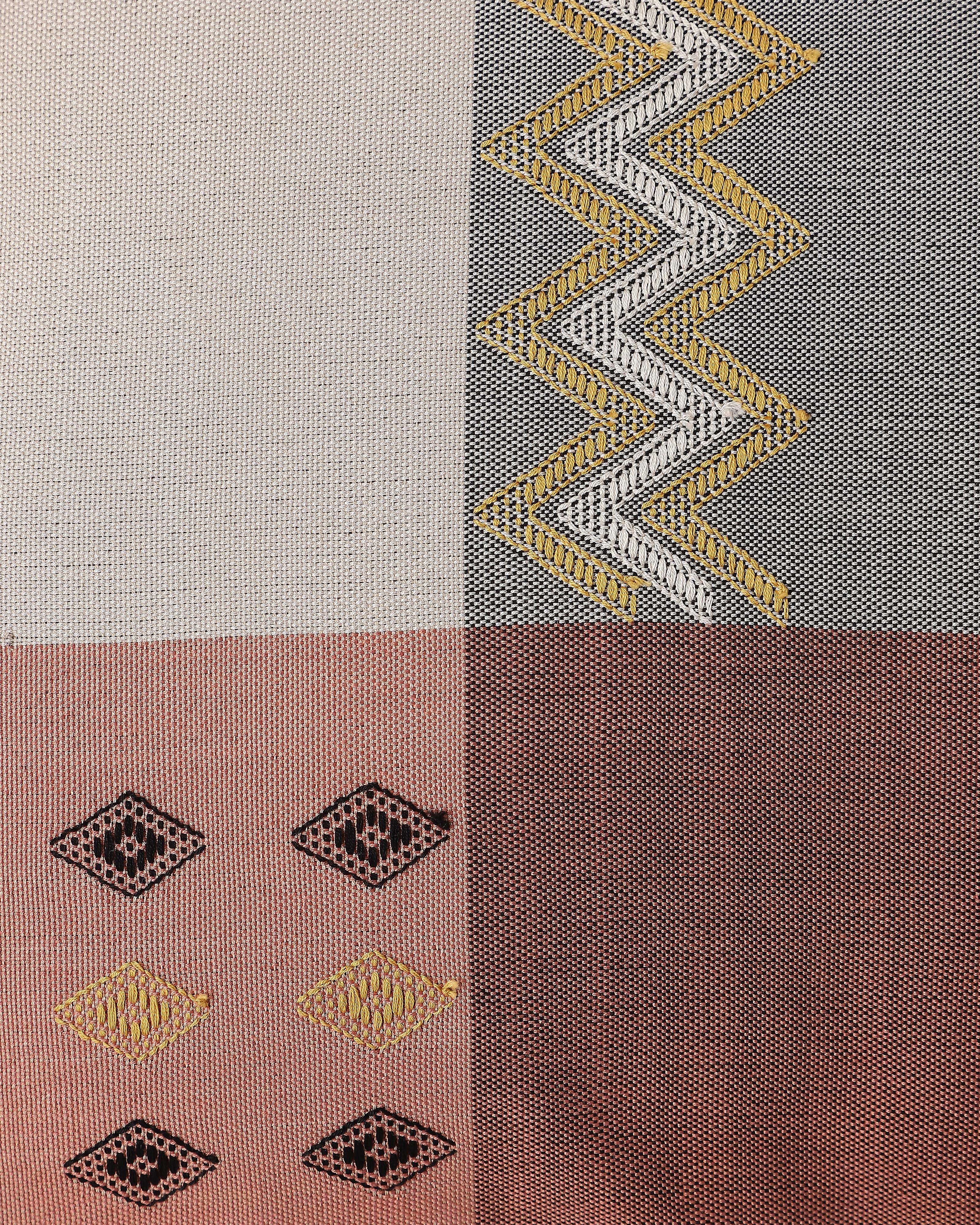 Maani Bhujodi Extra Weft Cotton Cushion Cover