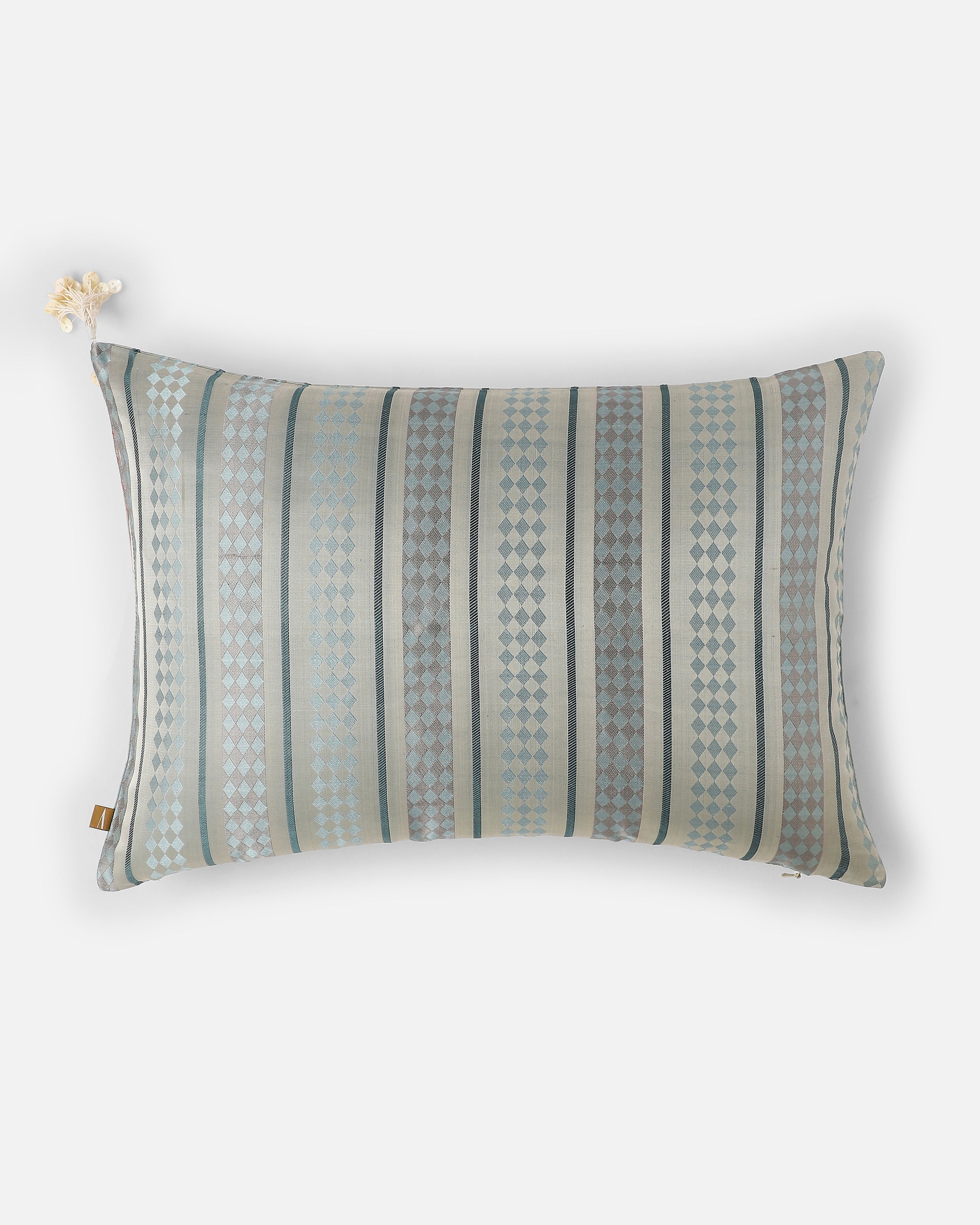 Rosey Pochampally Weft Ikat Silk Cushion Cover