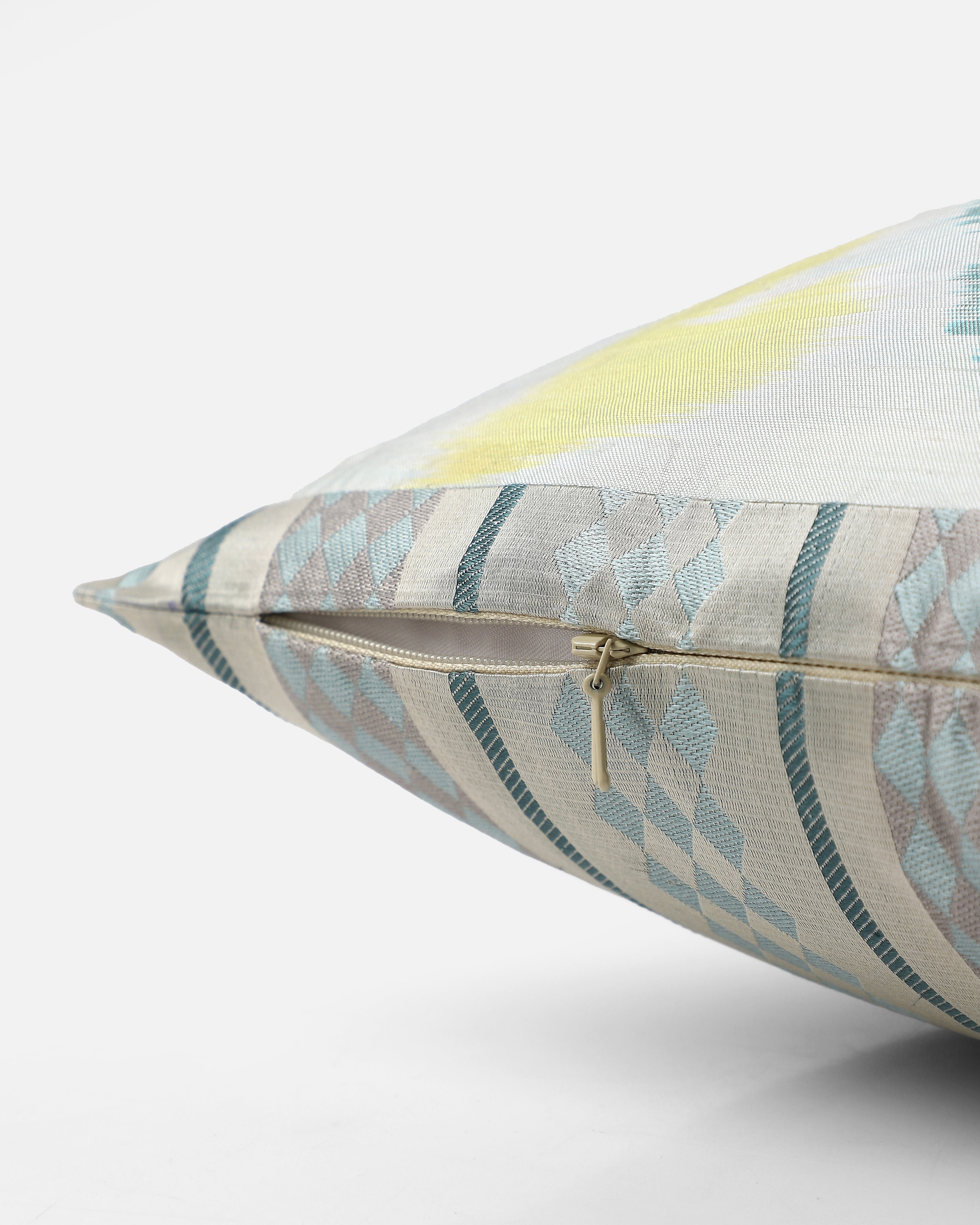 Rosey Pochampally Weft Ikat Silk Cushion Cover