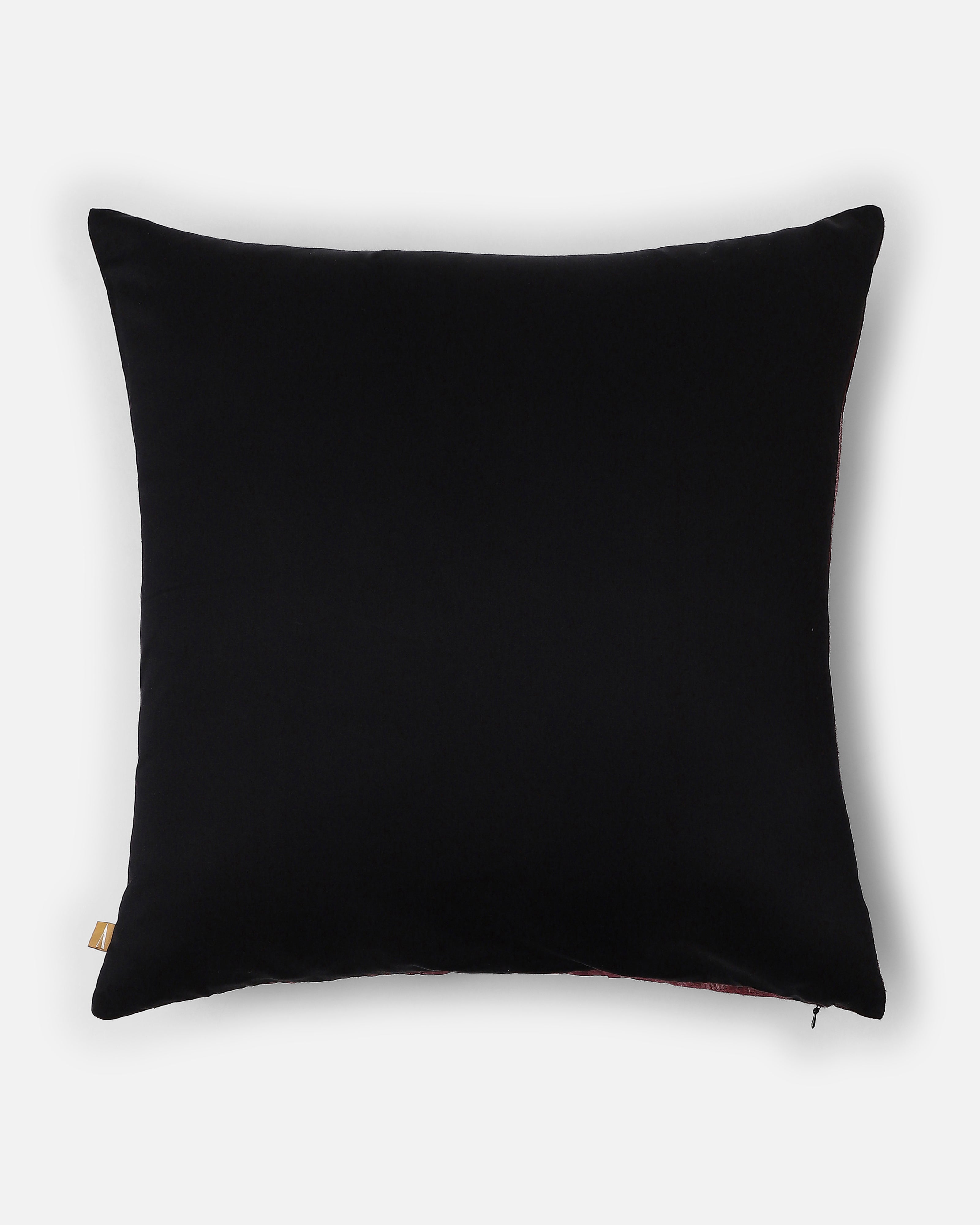 Conan Pochampally Warp Ikat Silk Cushion Cover