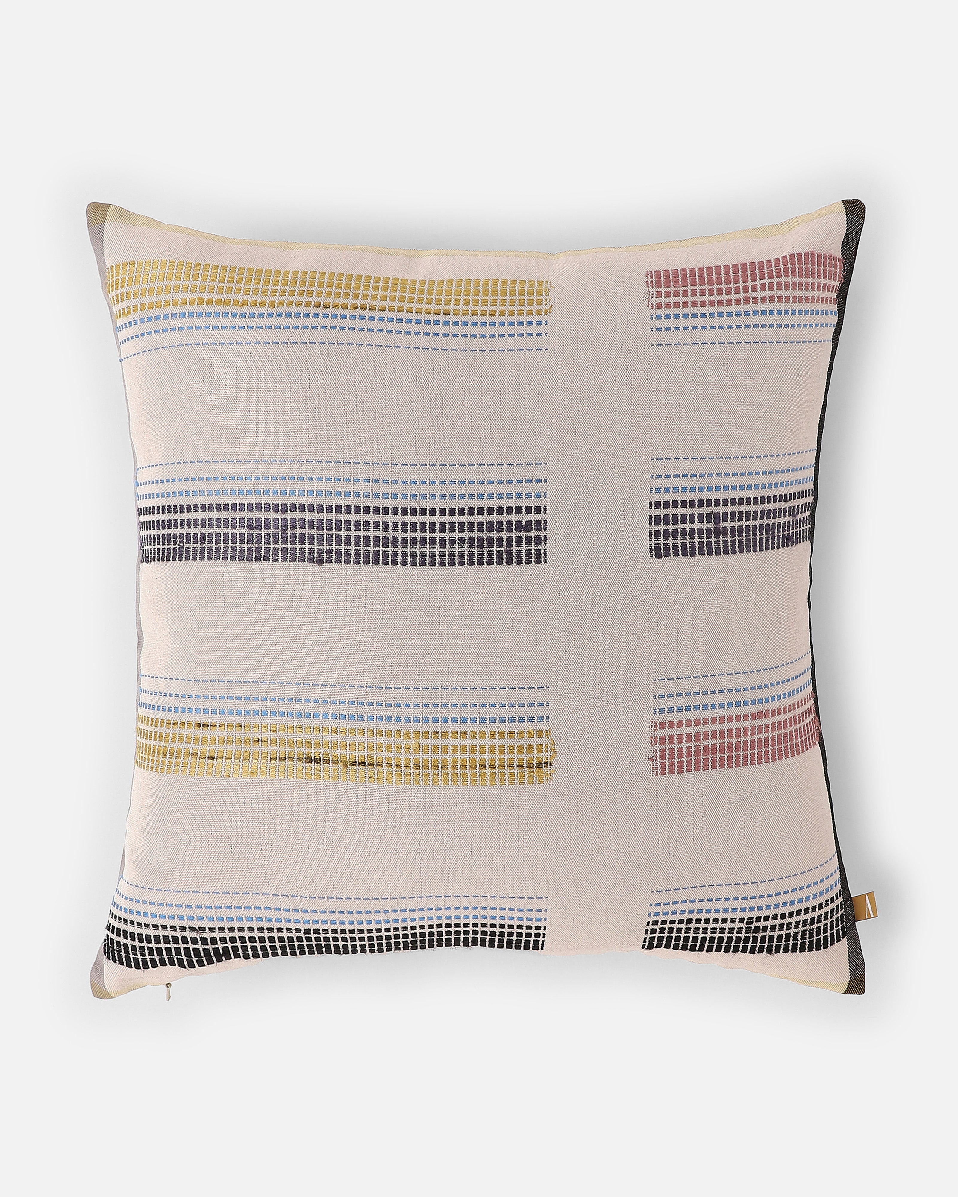 Bing Bhujodi Extra Weft Cotton Cushion Cover