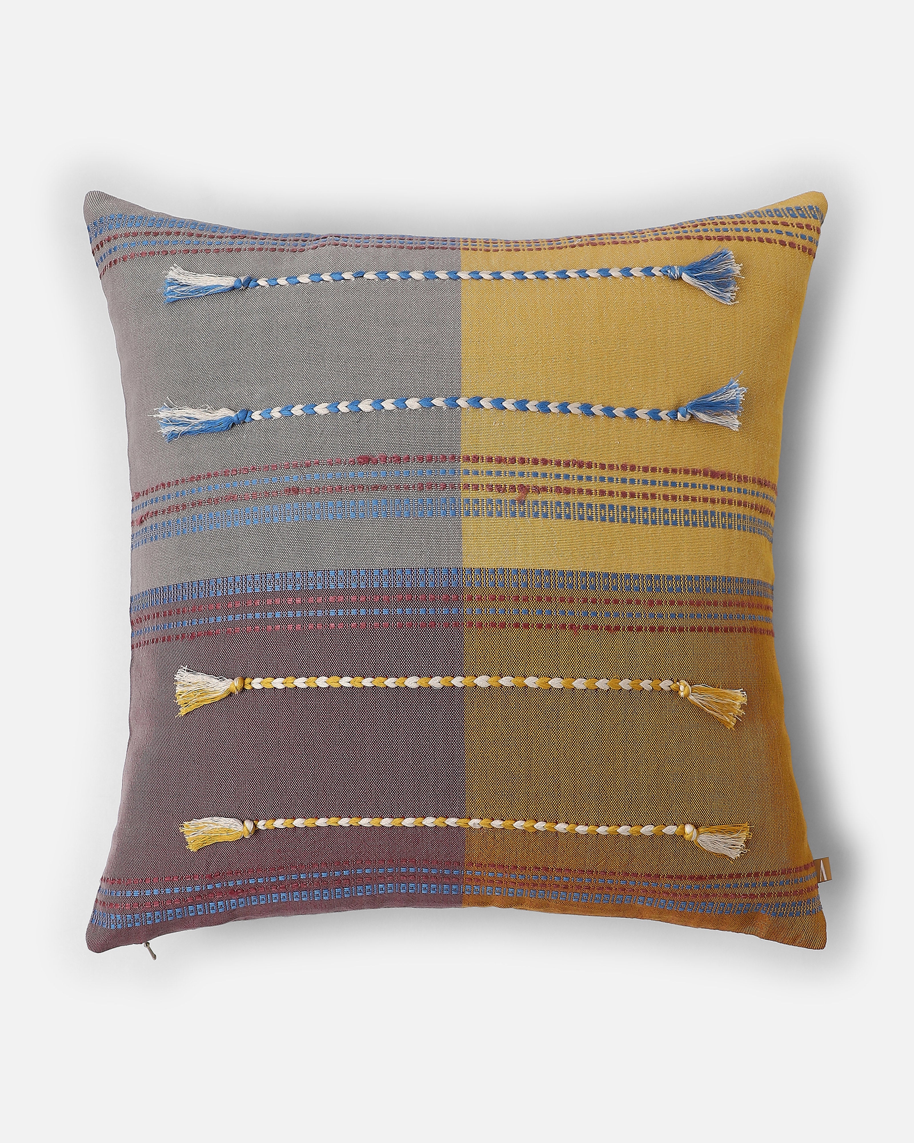 Jill Bhujodi Extra Weft Cotton Cushion Cover