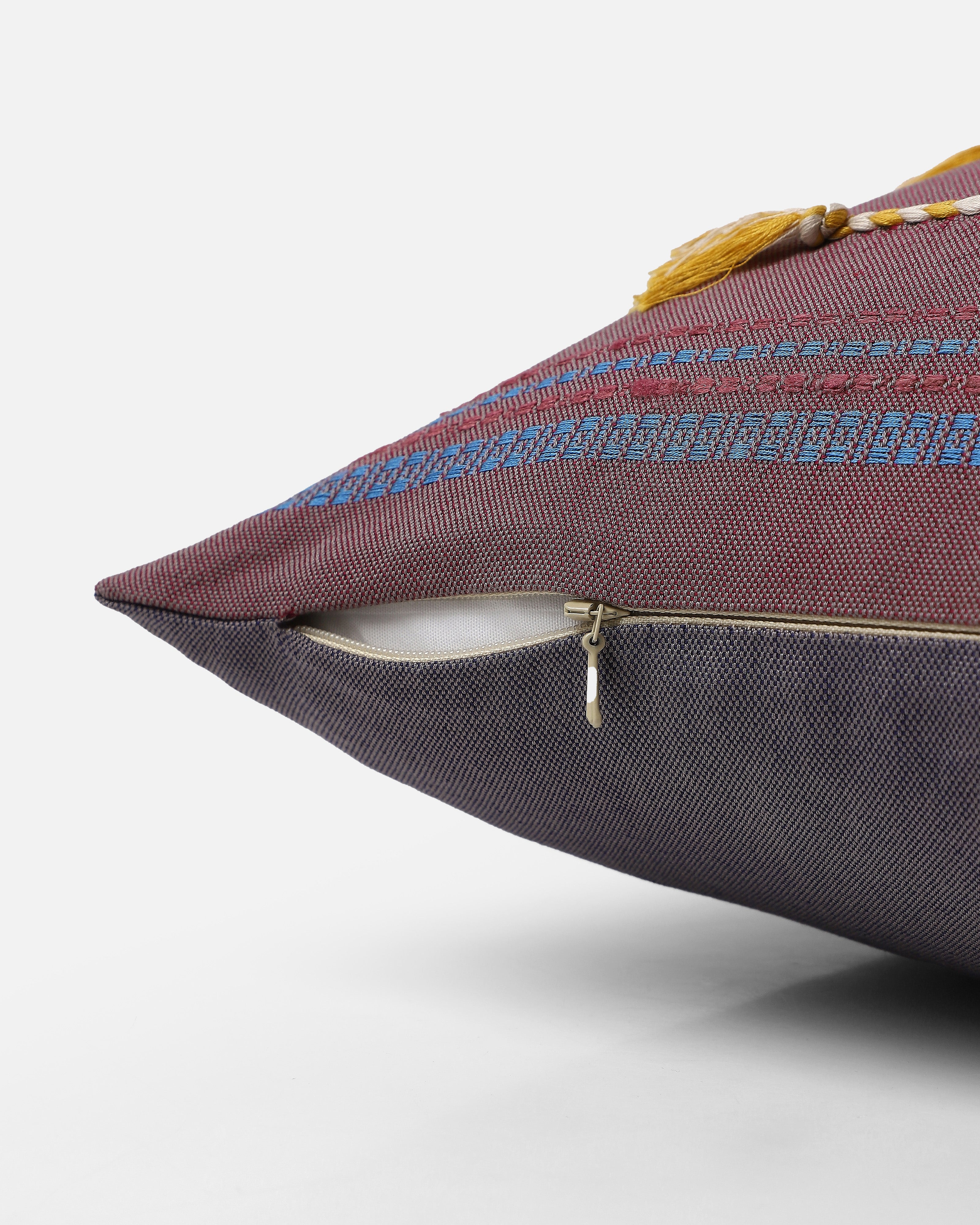 Jill Bhujodi Extra Weft Cotton Cushion Cover