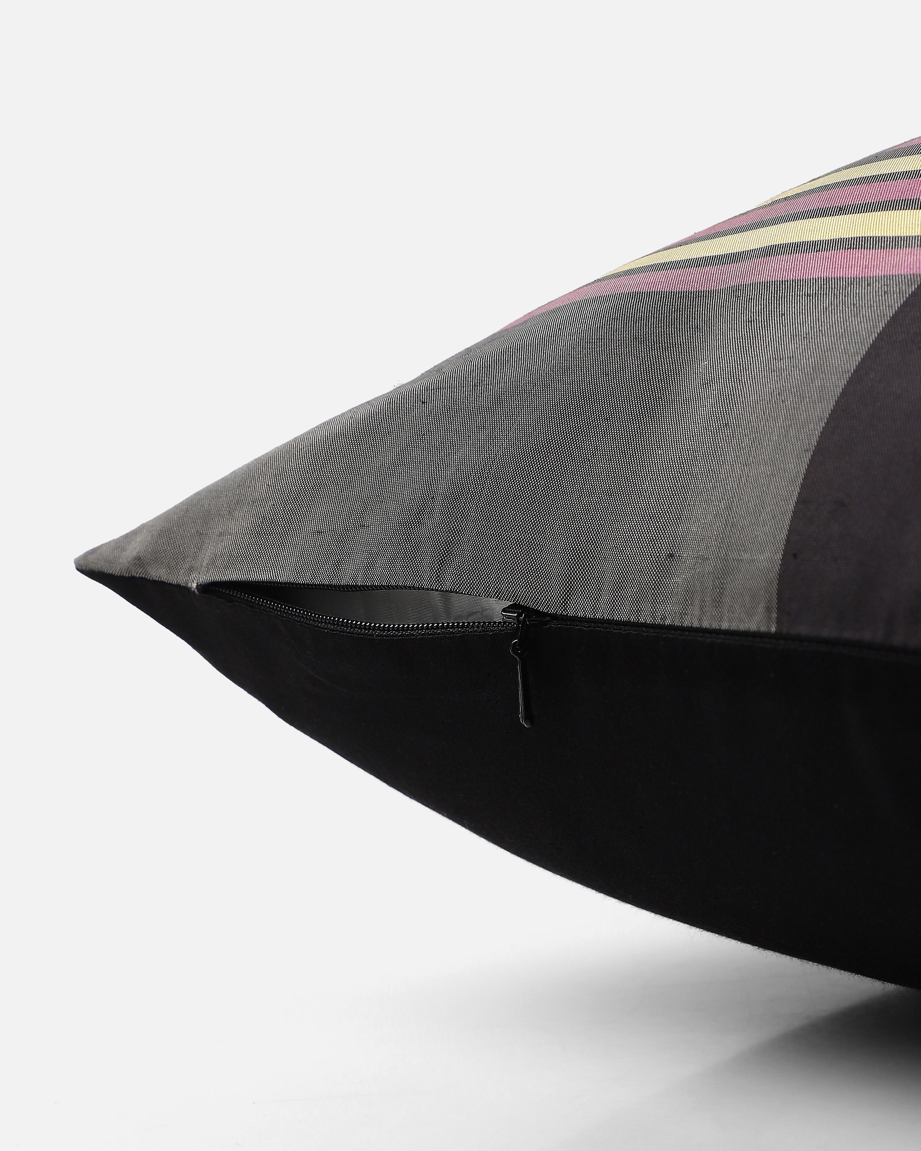 Block Pochampally Weft Ikat Silk Cushion Cover