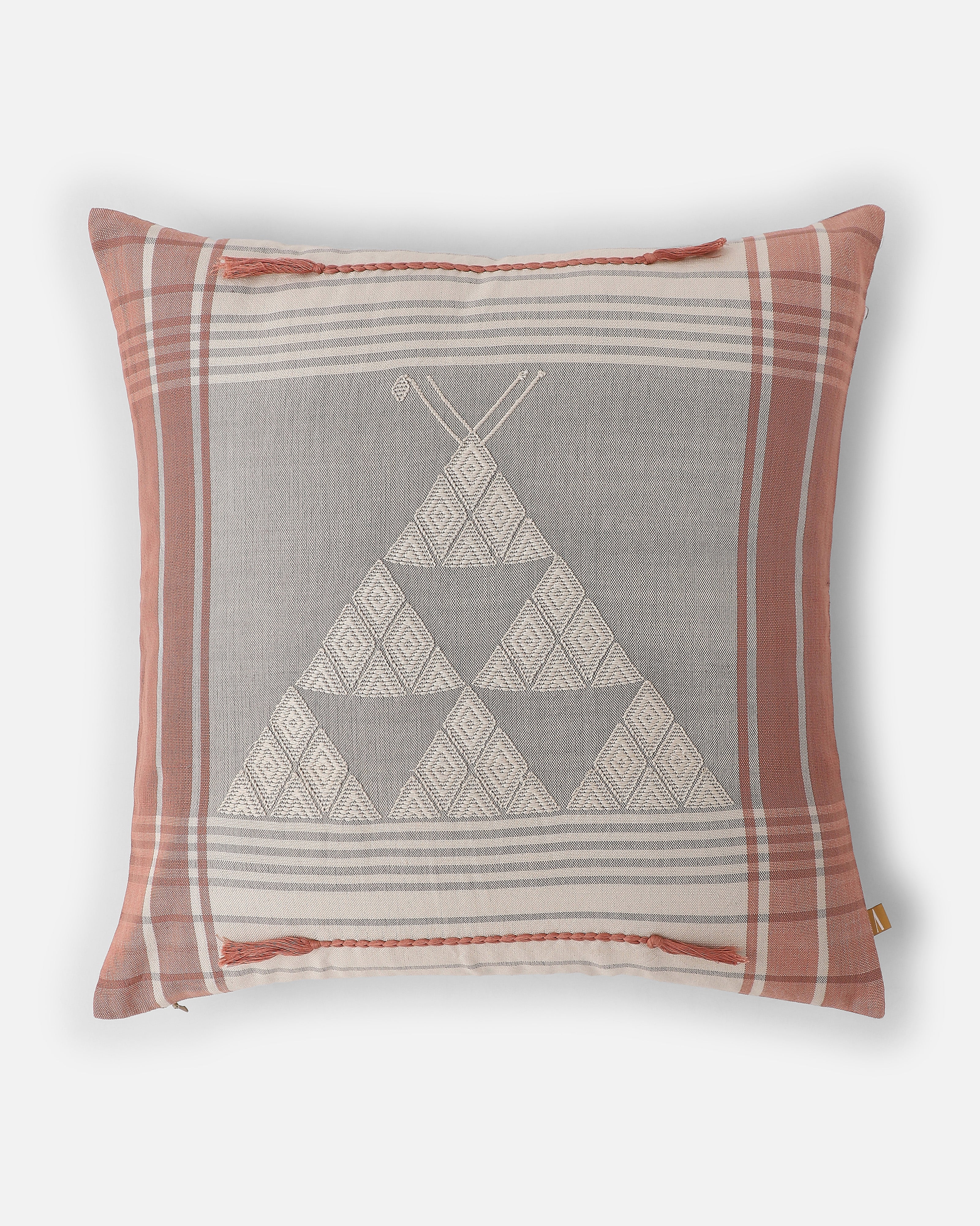 Kimi Bhujodi Extra Weft Cotton Cushion Cover
