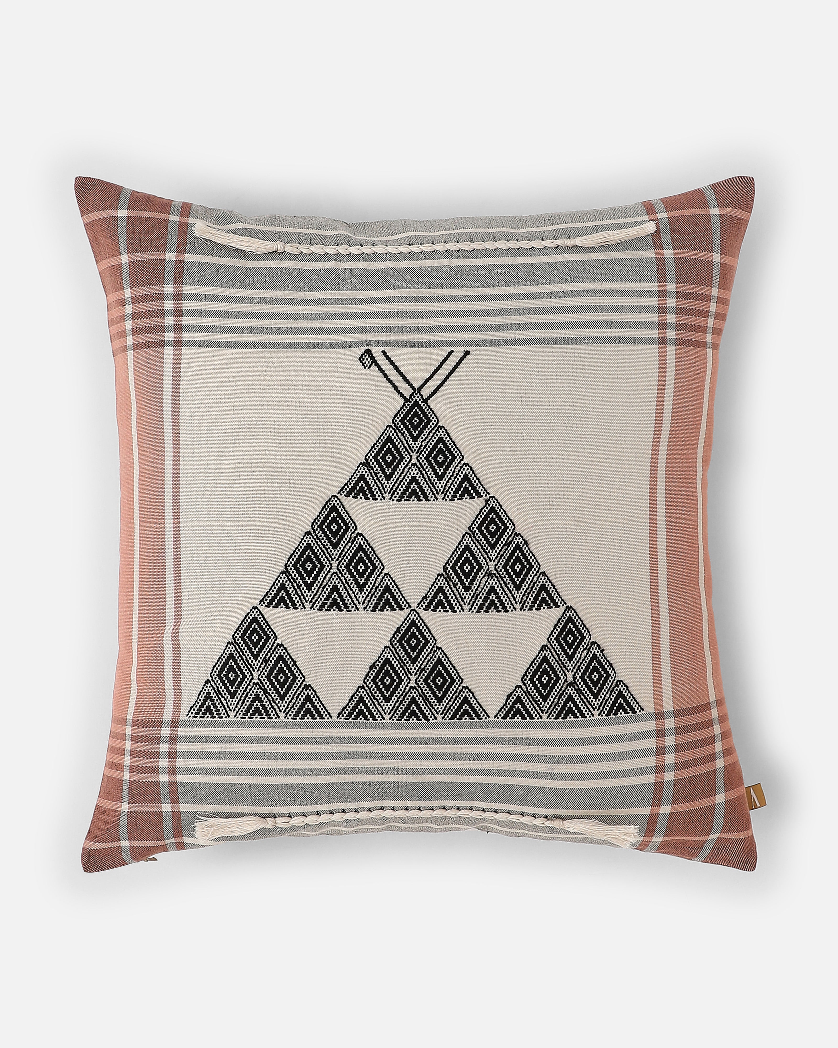 Kimi Bhujodi Extra Weft Cotton Cushion Cover