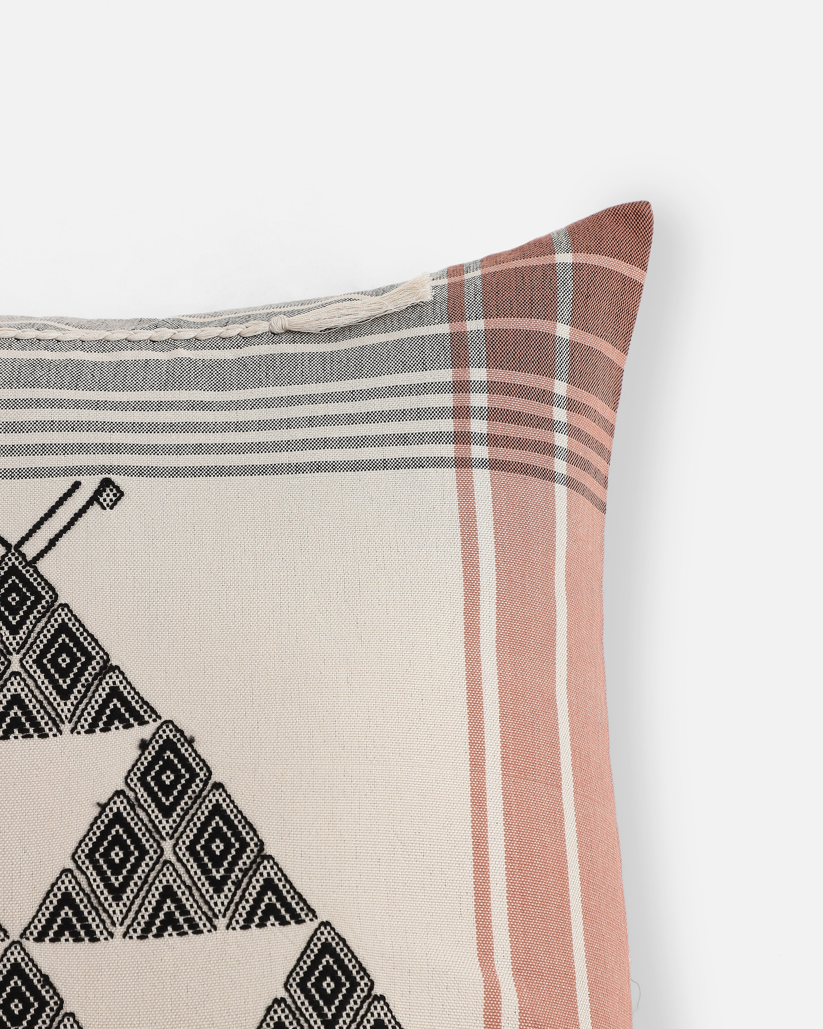 Kimi Bhujodi Extra Weft Cotton Cushion Cover