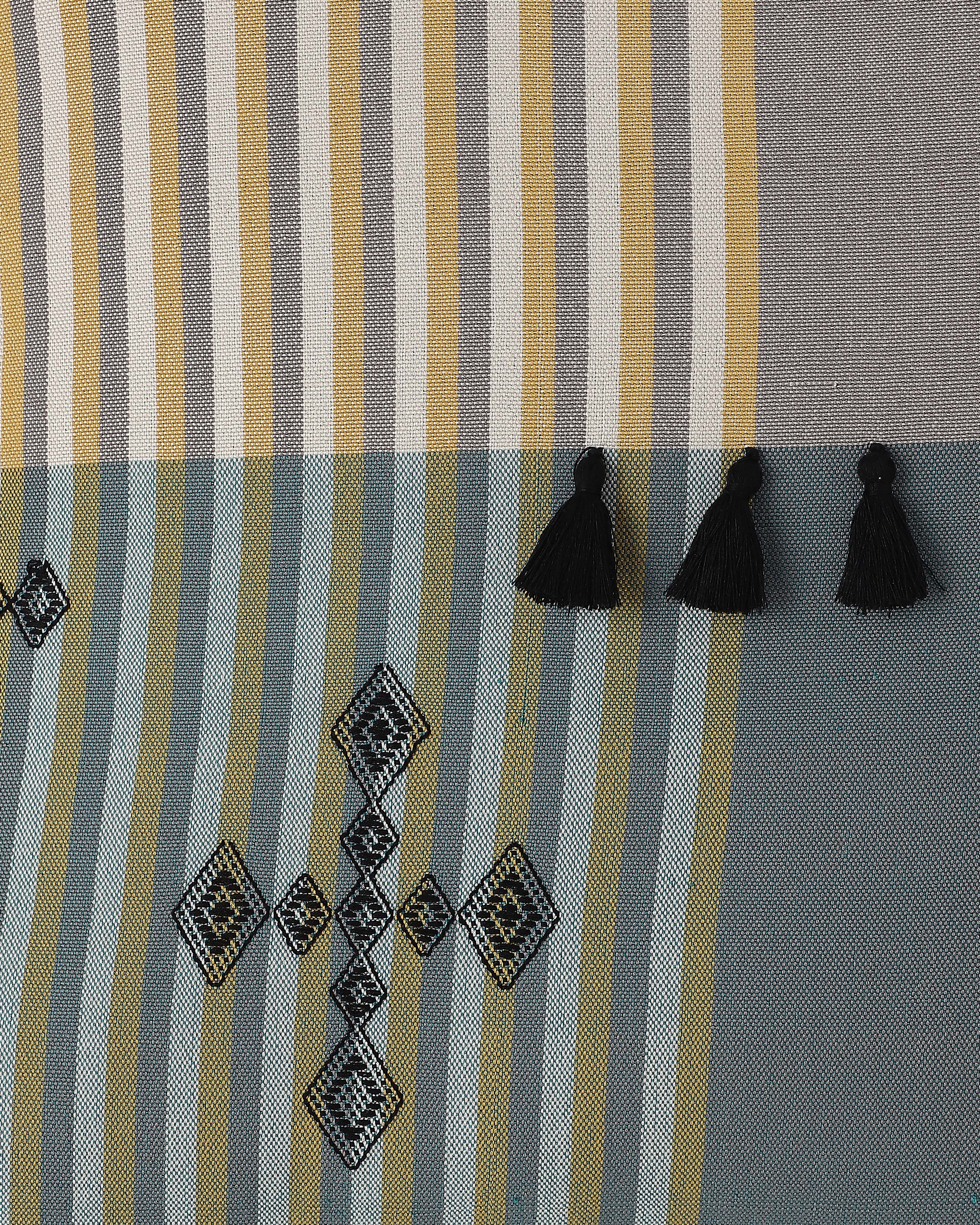 Simiya Bhujodi Extra Weft Cotton Cushion Cover