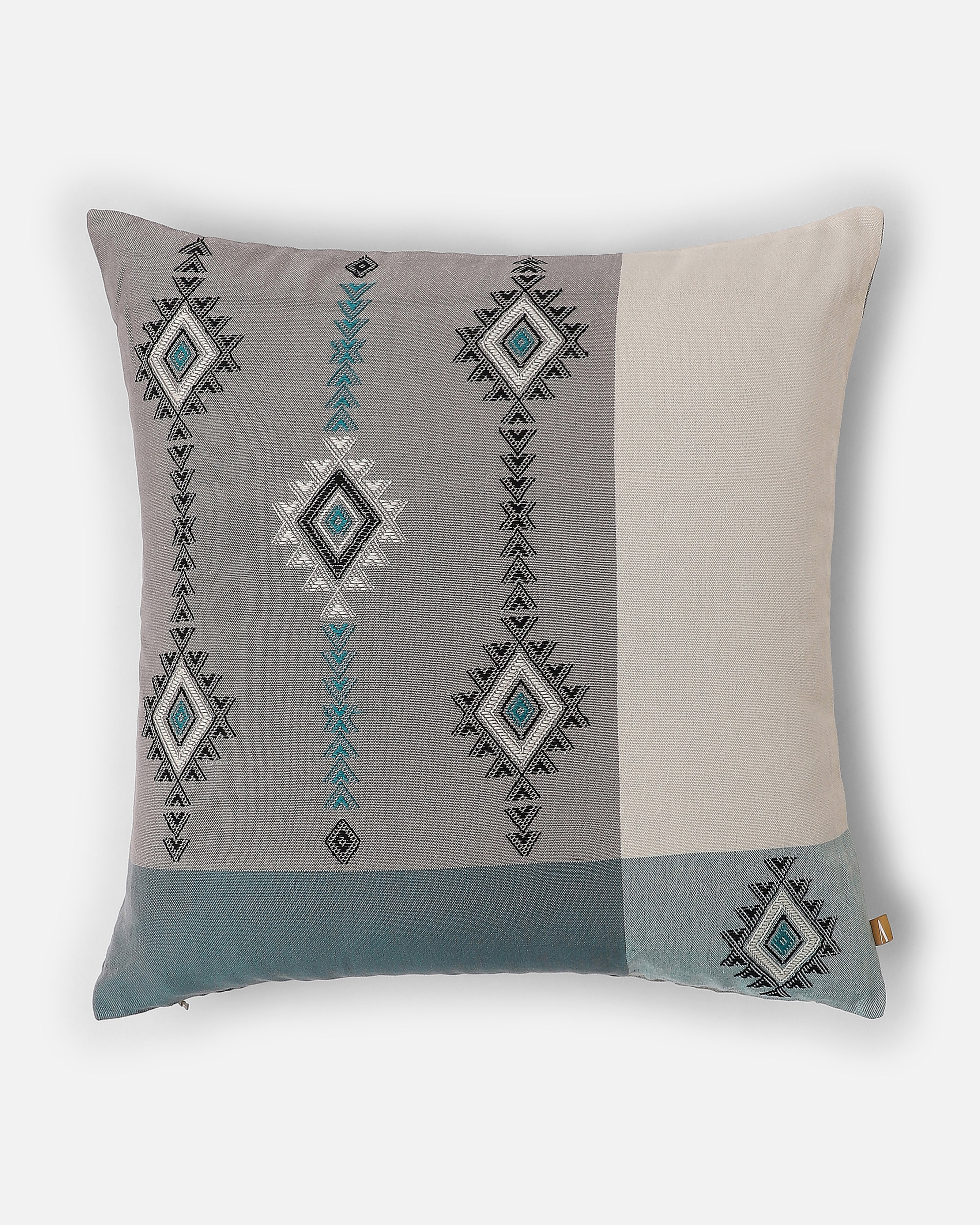 Taani Bhujodi Extra Weft Cotton Cushion Cover