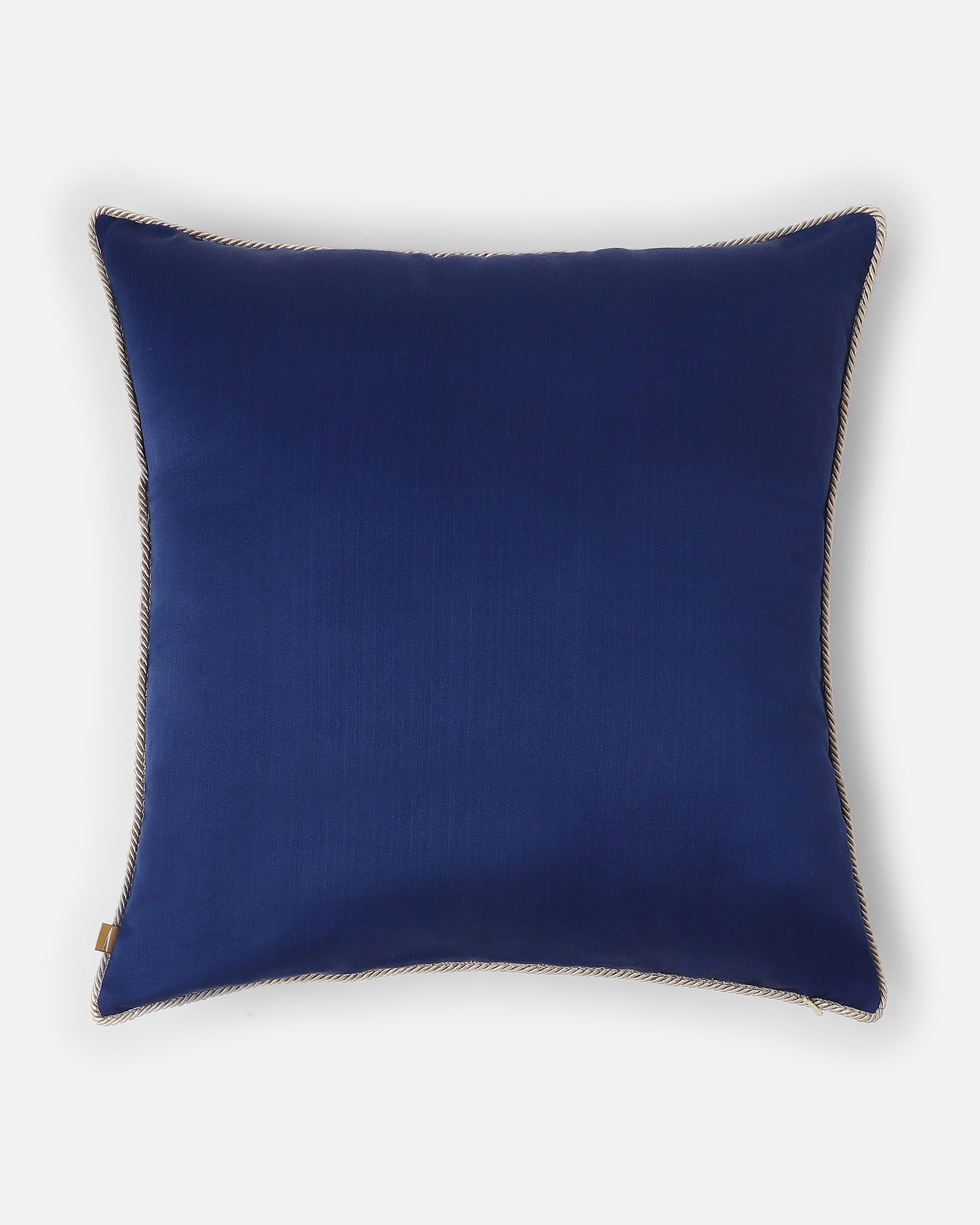 Garden Trellis Banarasi Tanchoi Silk Cushion Cover