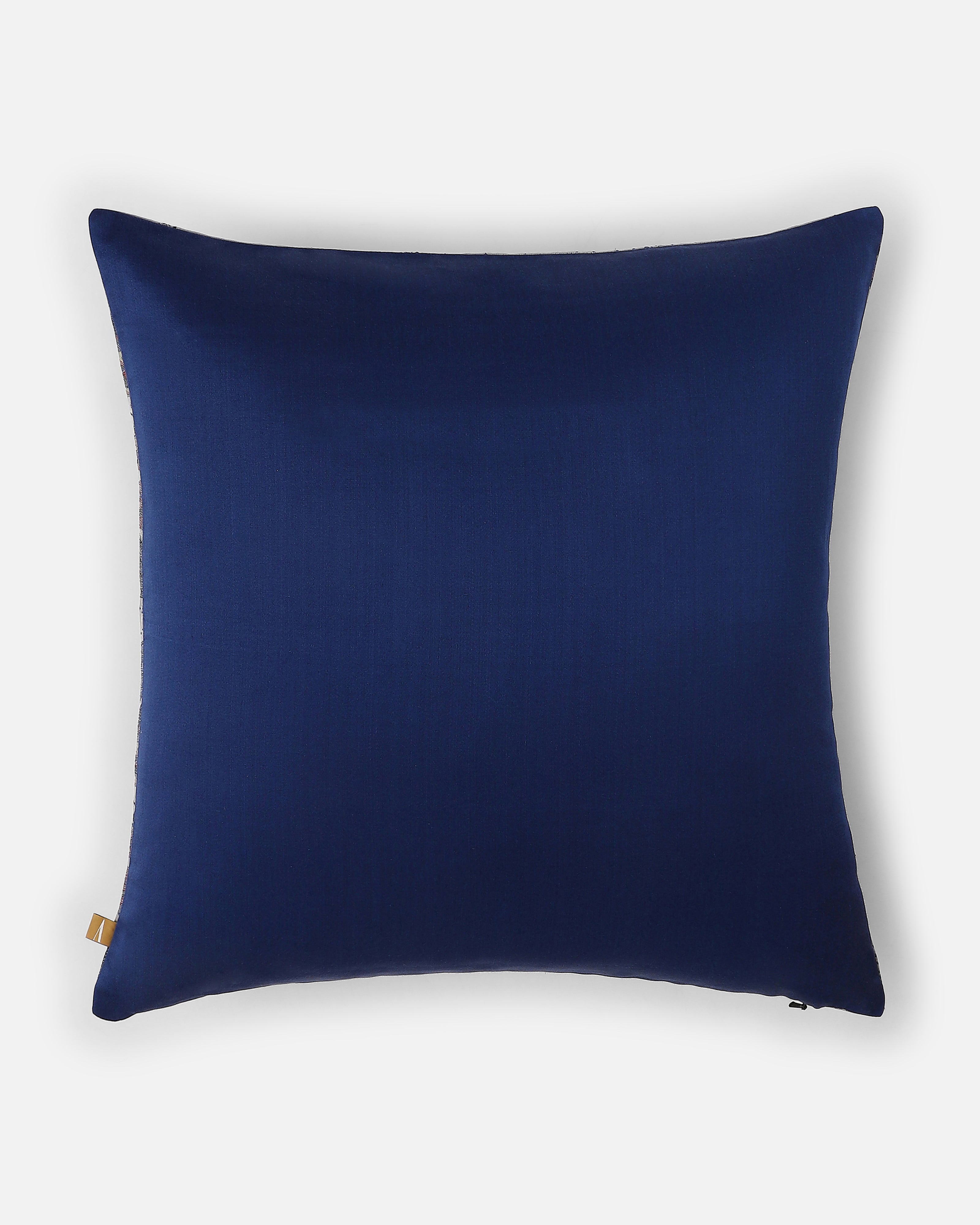 Forest Banarasi Tanchoi Silk Cushion Cover