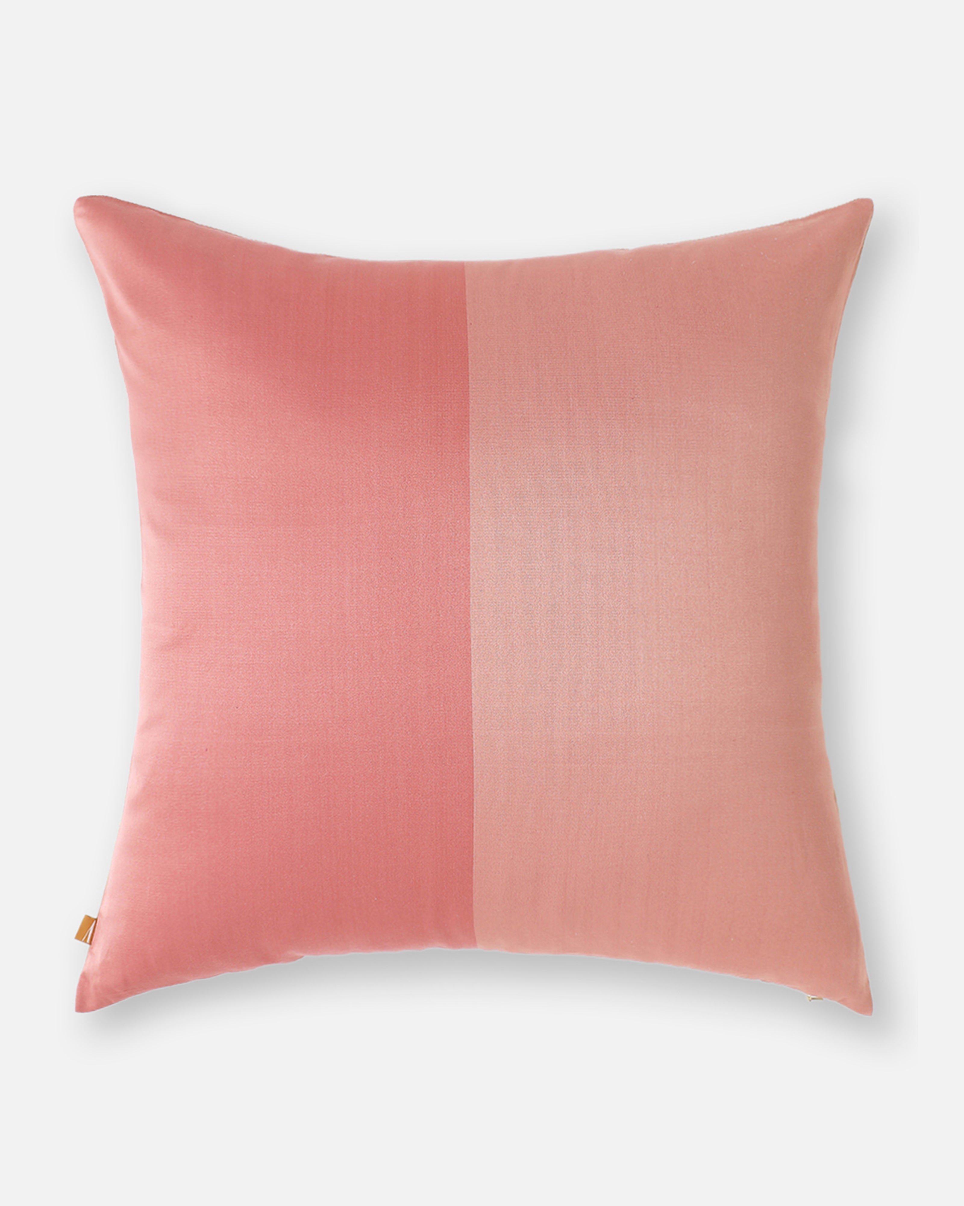 Borde Pochampally Weft Ikat Cotton Silk Cushion Cover