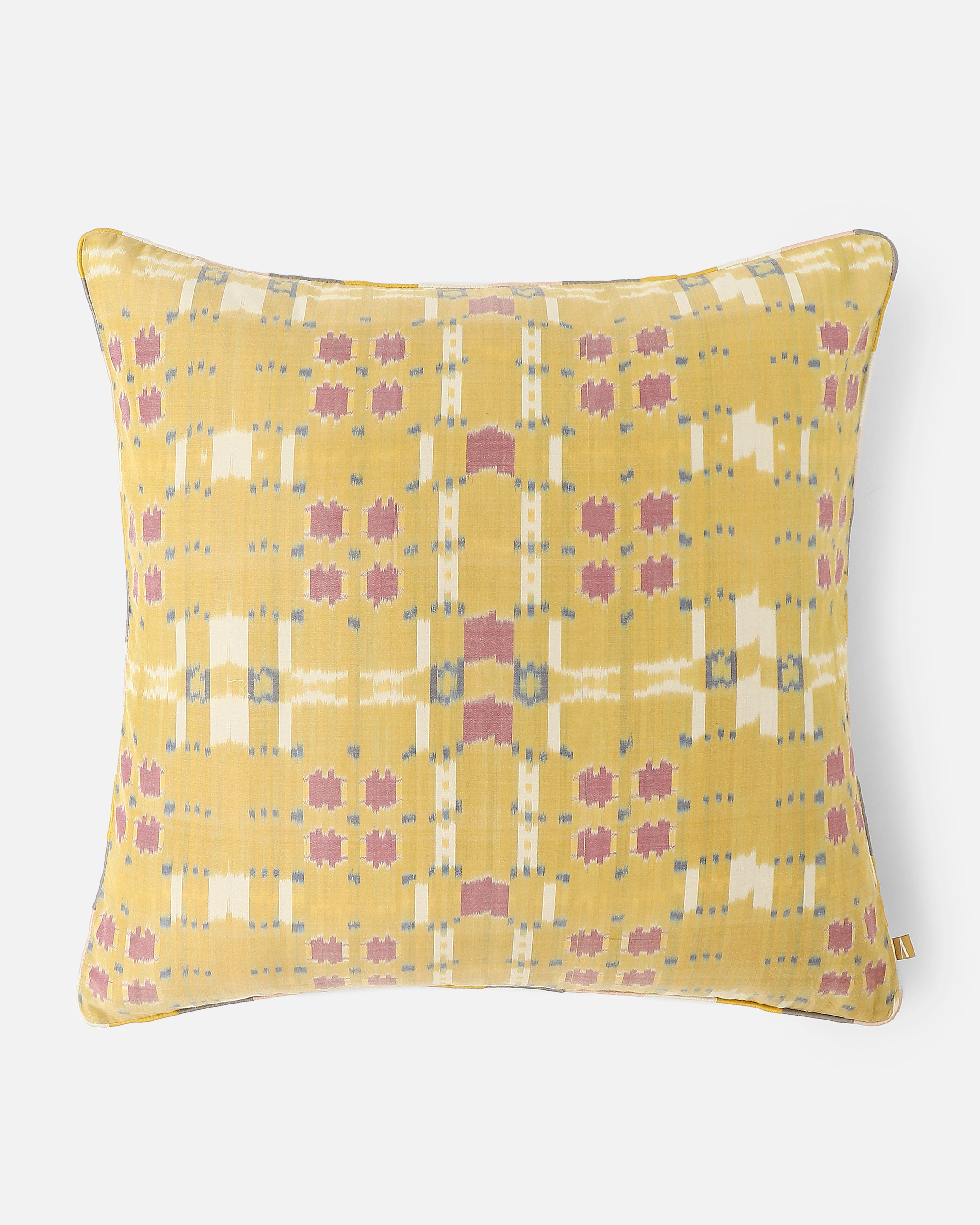 Lego Pochampally Warp Ikat Silk Cotton Cushion Cover