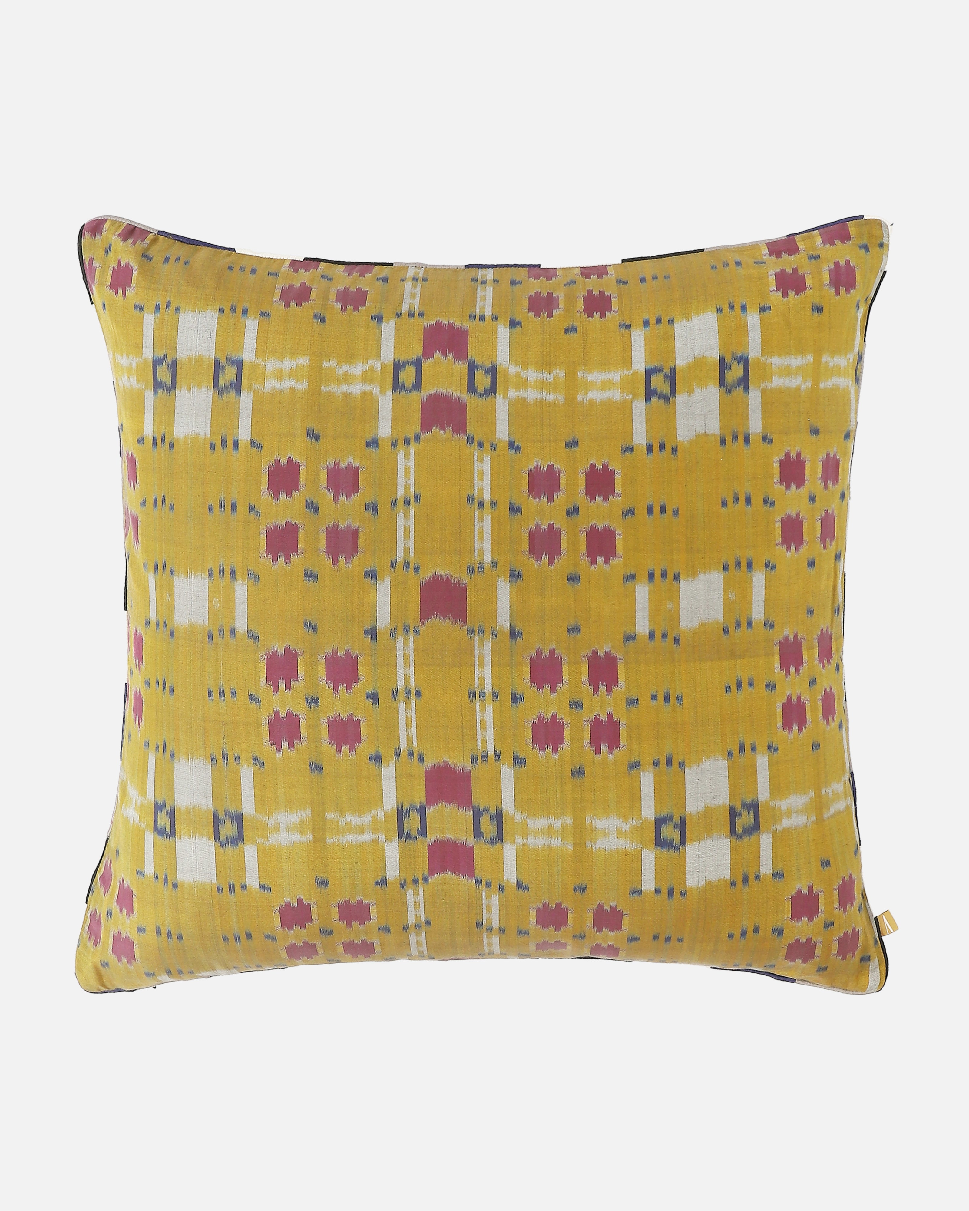 Lego Pochampally Warp Ikat Silk Cotton Cushion Cover