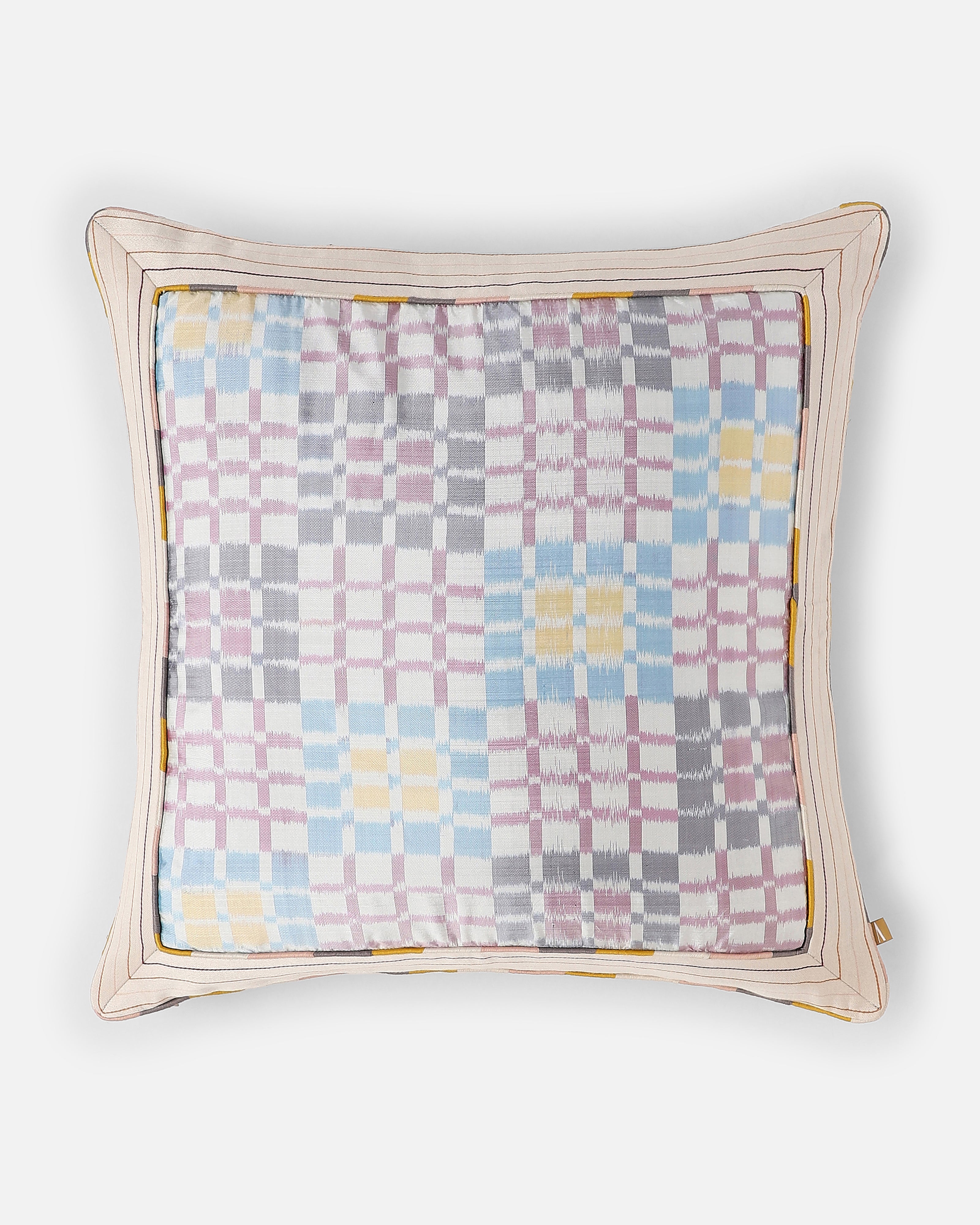 Niffi Pochampally Warp Ikat Silk Cushion Cover