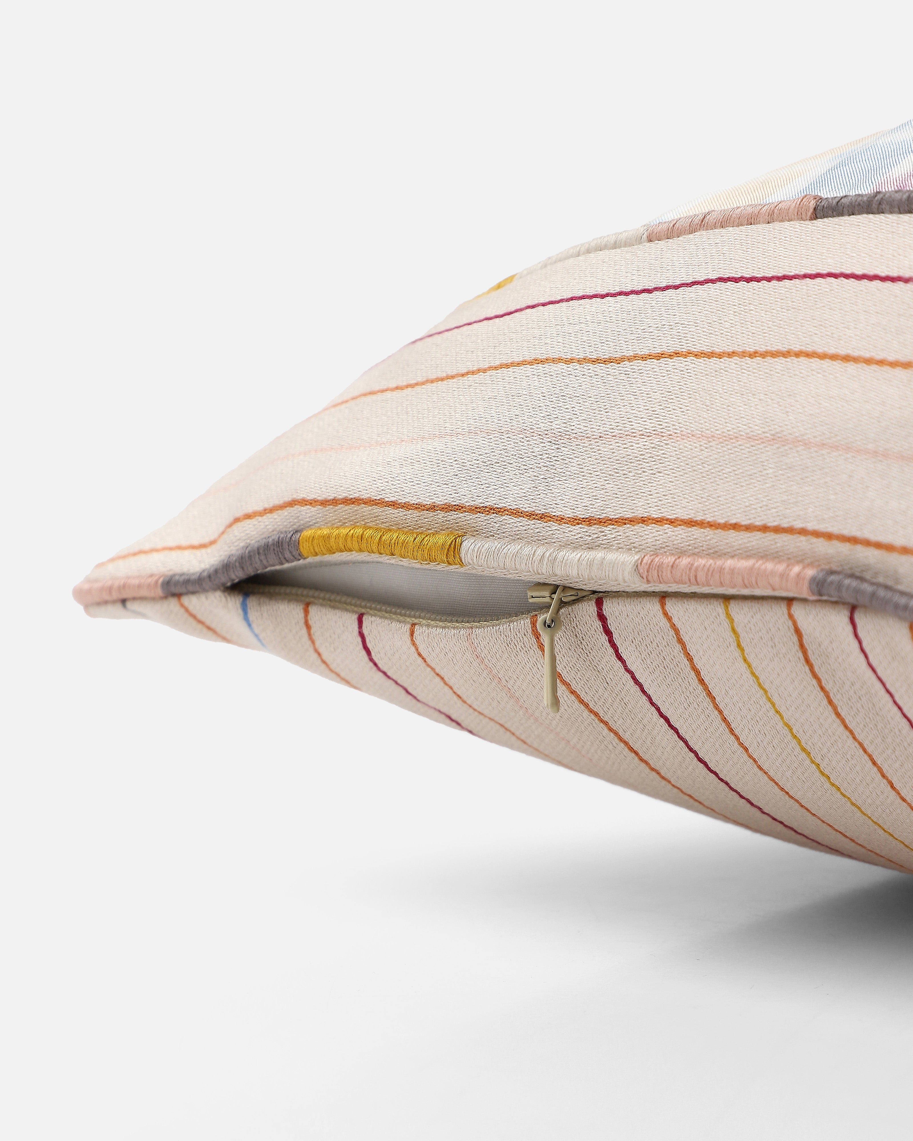 Niffi Pochampally Warp Ikat Silk Cushion Cover