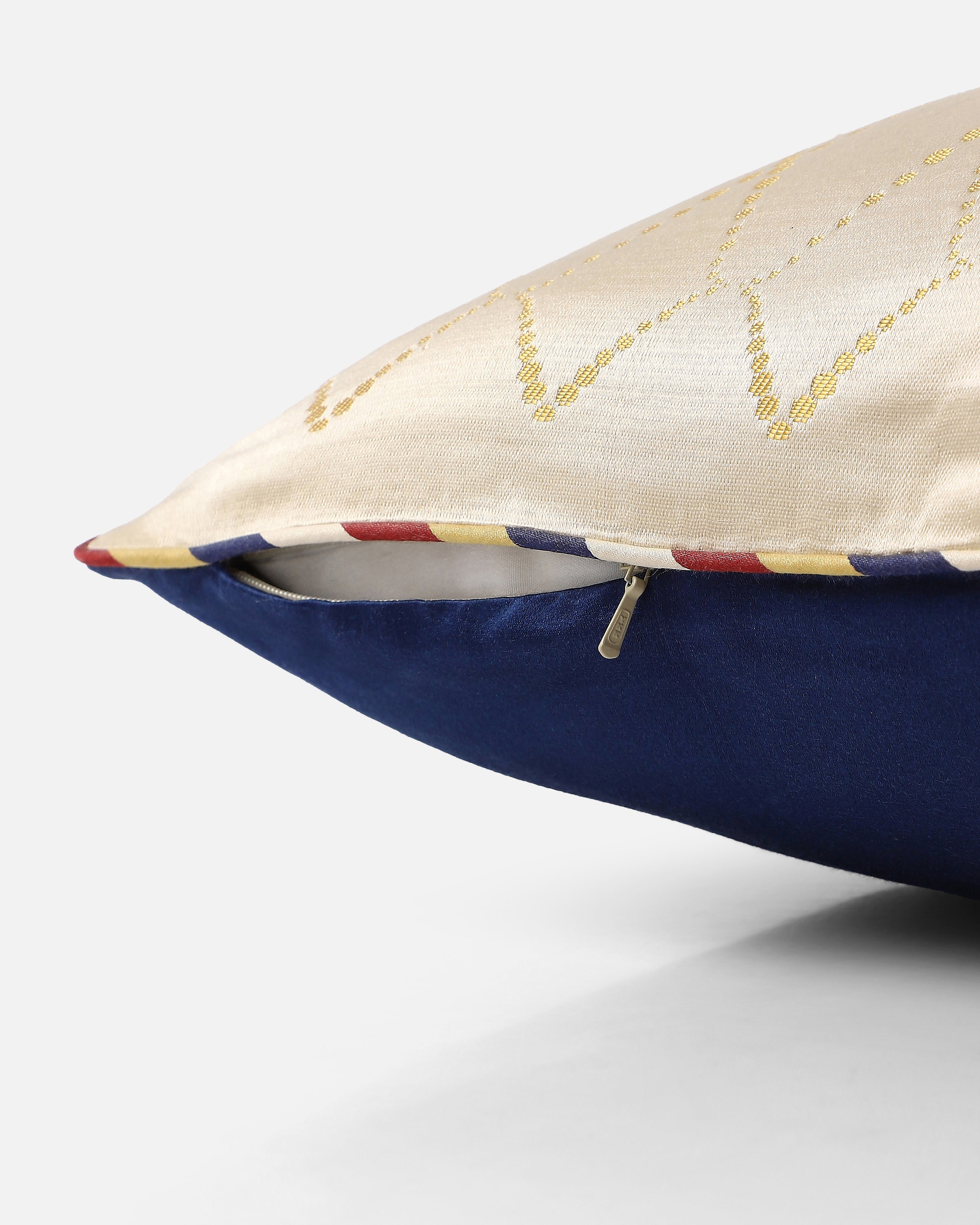 Macau Banarasi Gyasar Silk Viscose Cushion Cover