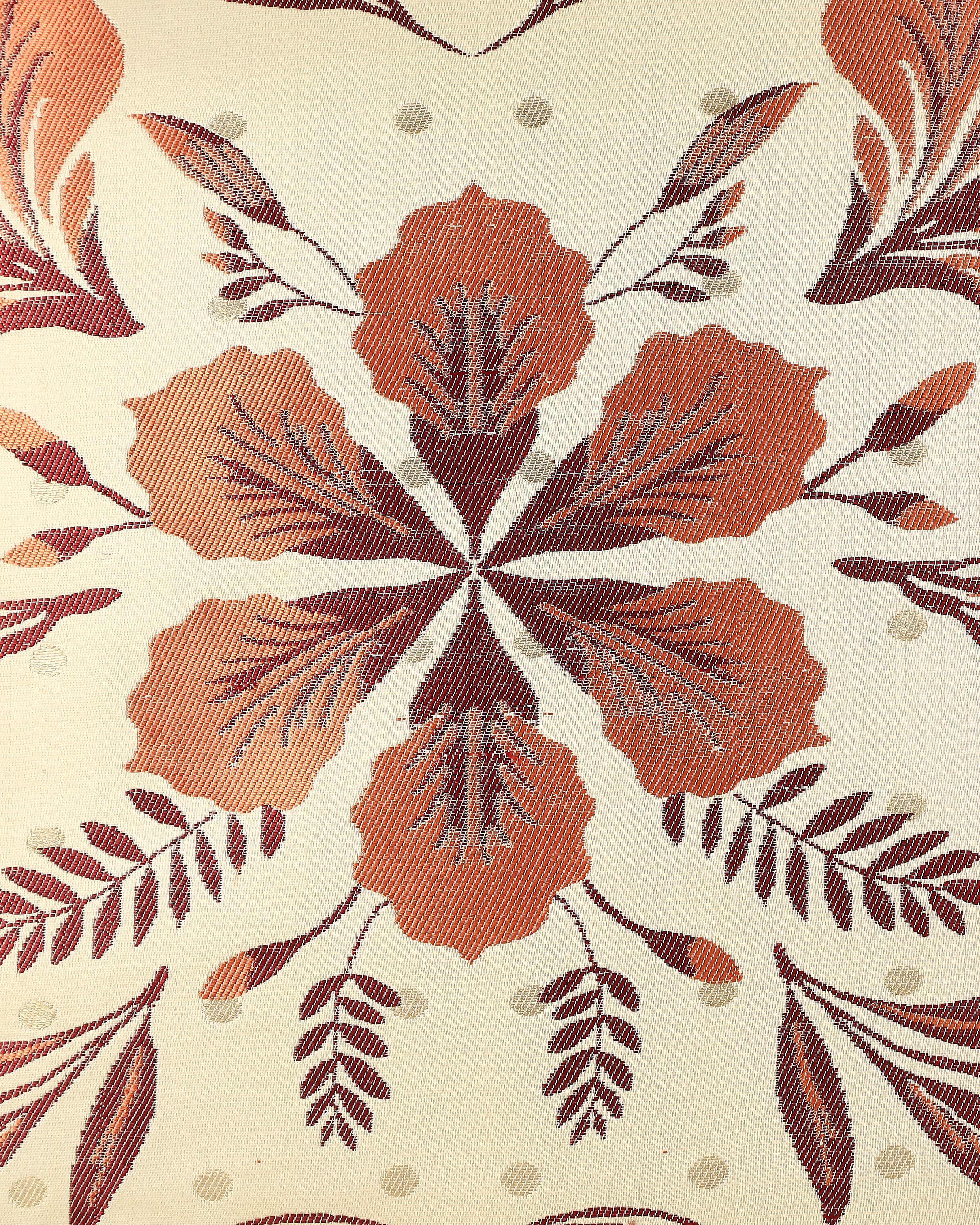 Gulmohar Banarasi Gyasar Silk Viscose Cushion Cover