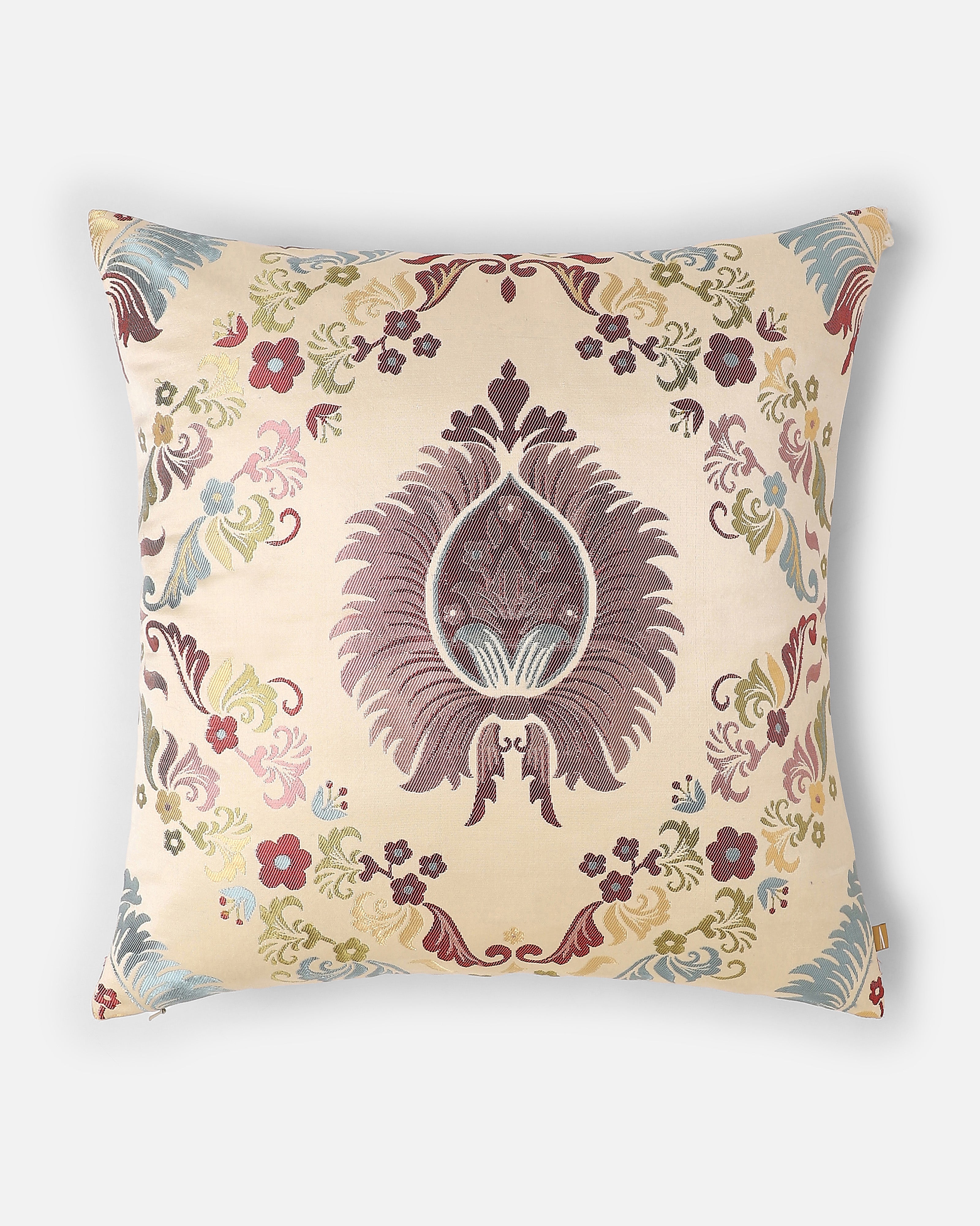 Aimee Banarasi Gyasar Silk Viscose Cushion Cover