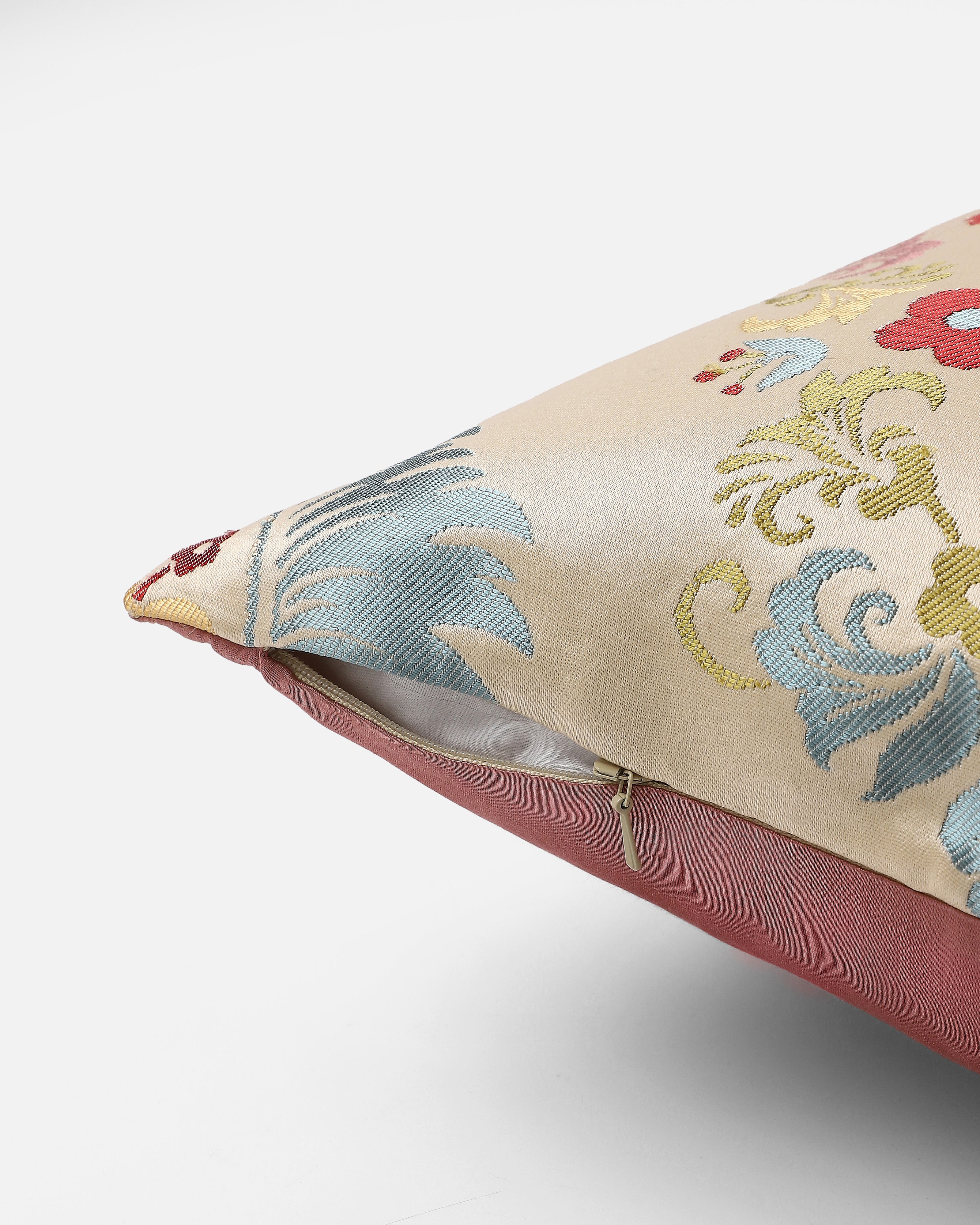 Aimee Banarasi Gyasar Silk Viscose Cushion Cover