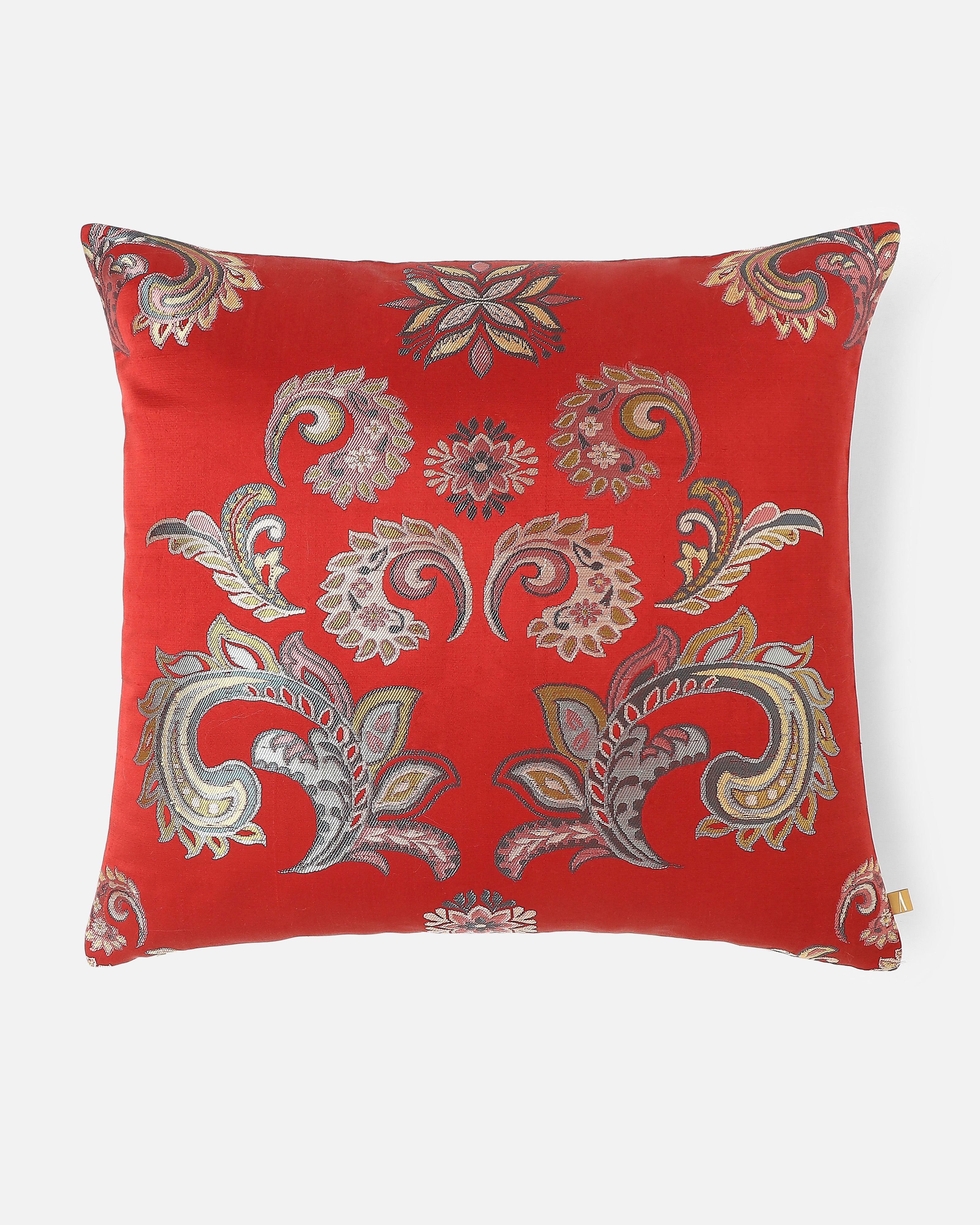 Annie Banarasi Gyasar Silk Viscose Cushion Cover