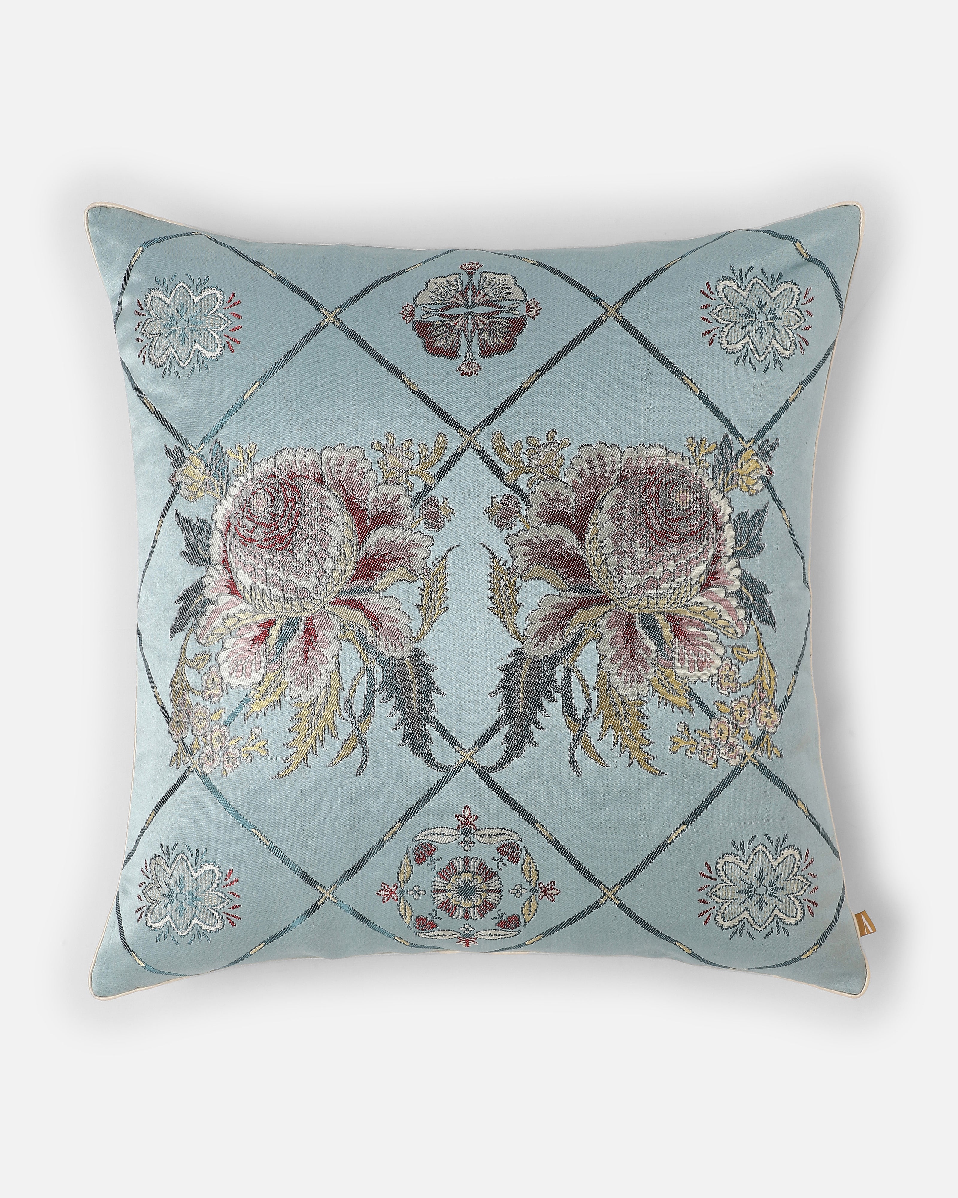 Fleury Banarasi Gyasar Silk Viscose Cushion Cover