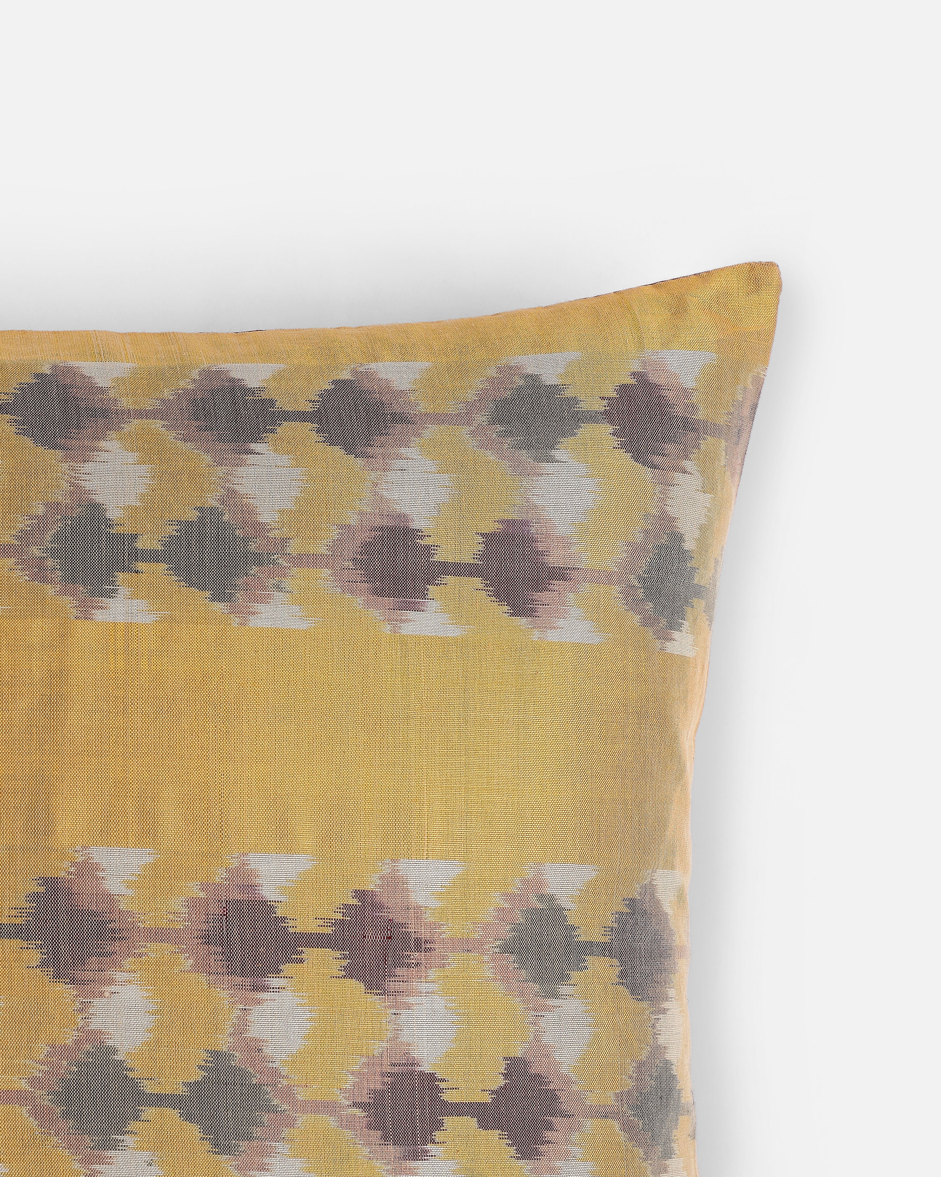 Leera Pochampally Weft Ikat Cotton Silk Cushion Cover
