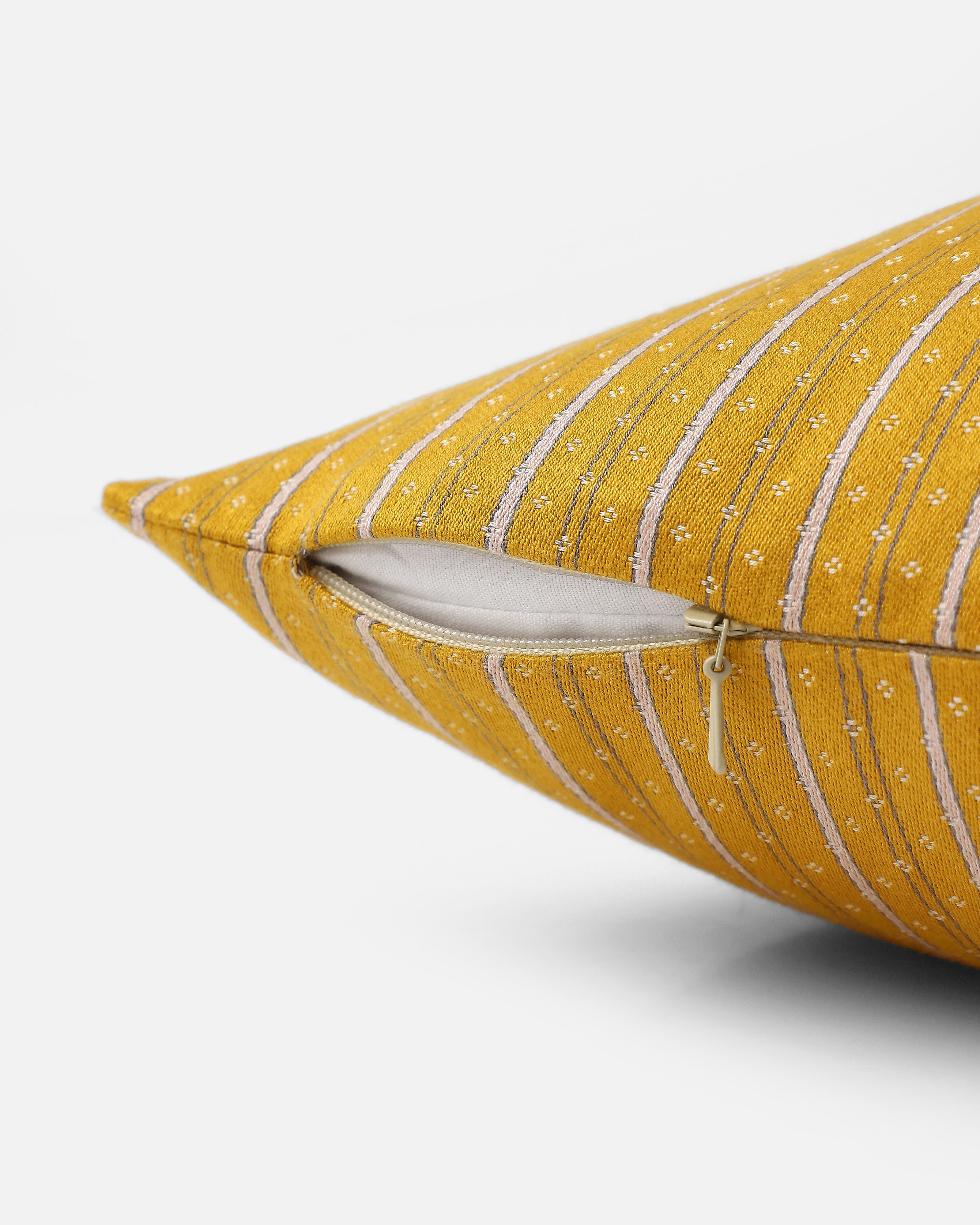 Pipli Bhujodi Mashru Viscose Cotton Cushion Cover