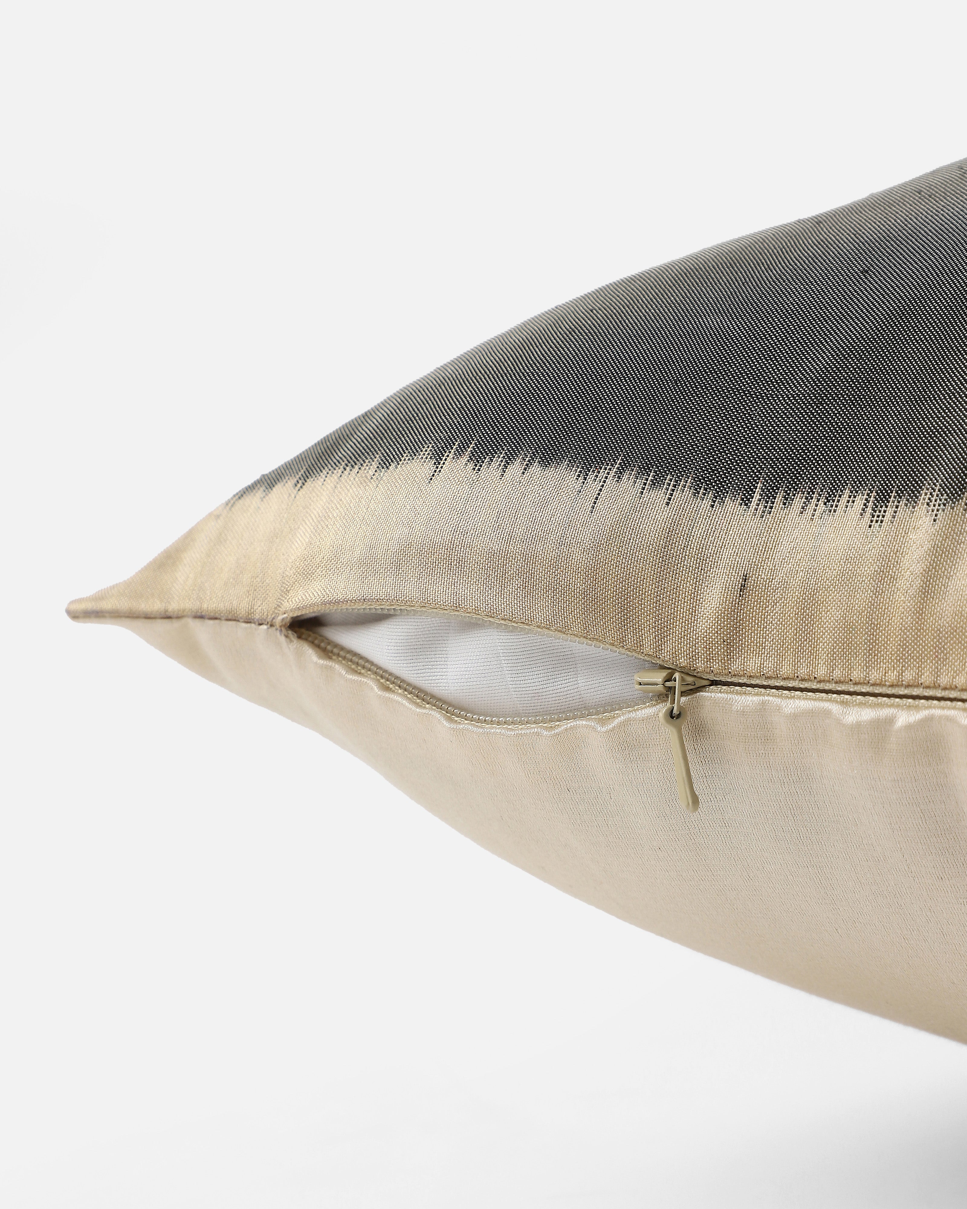 Ladder Pochampally Weft Ikat Silk Cushion Cover