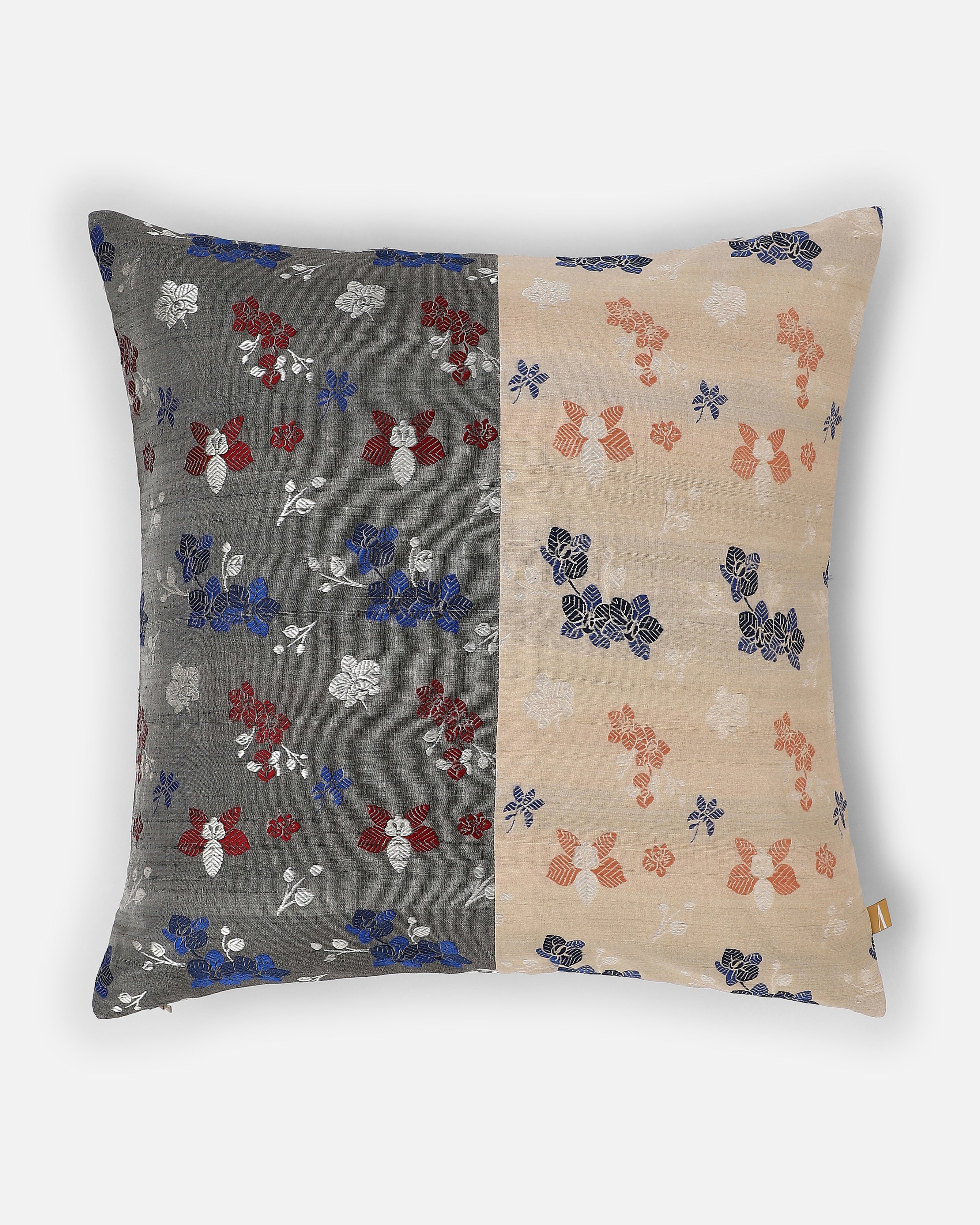 Fana Banarasi Fekwa Silk Cushion Cover