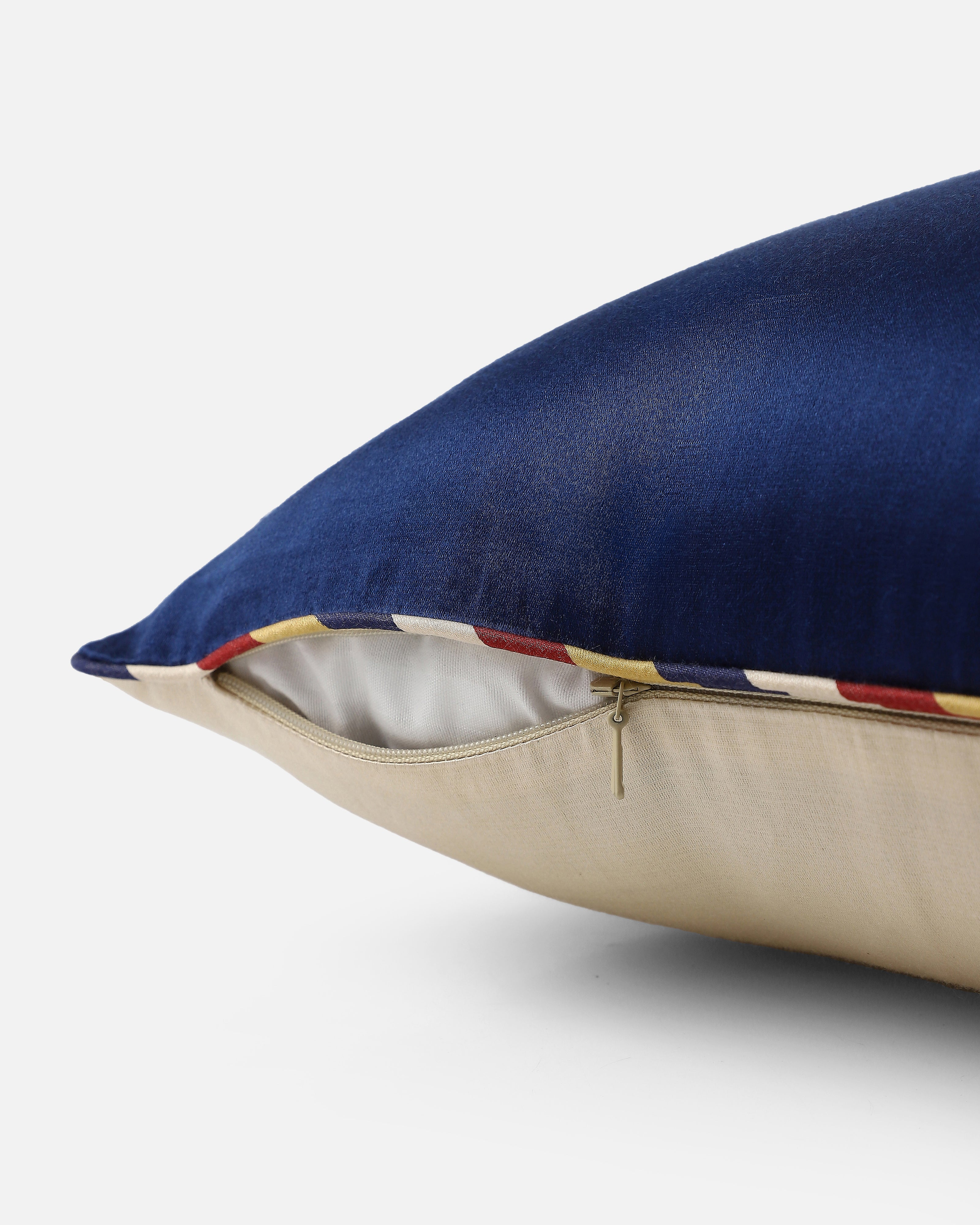 Sabah Banarasi Satin Silk Cotton Cushion Cover