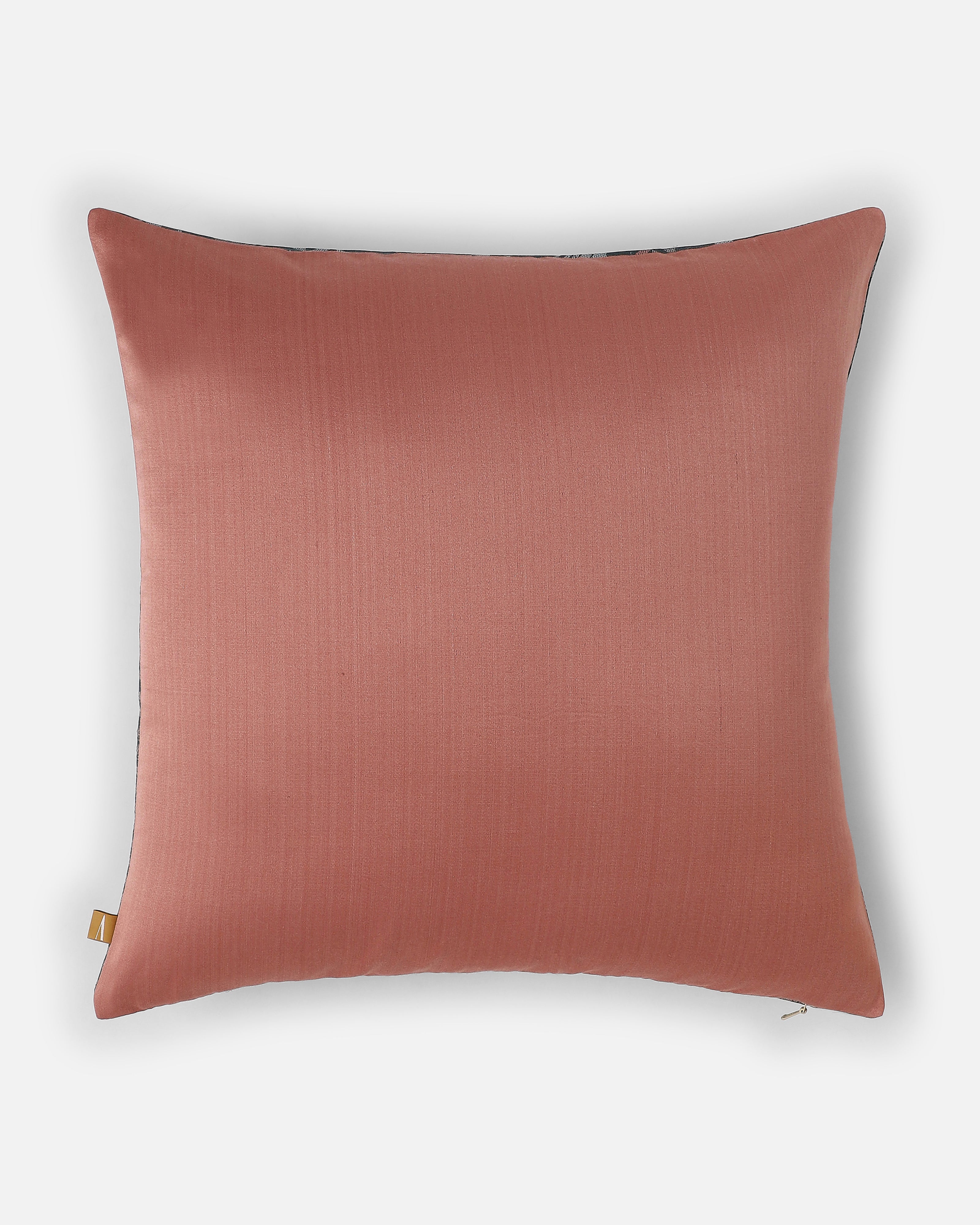 Dhaari Banarasi Tanchoi Silk Cushion Cover