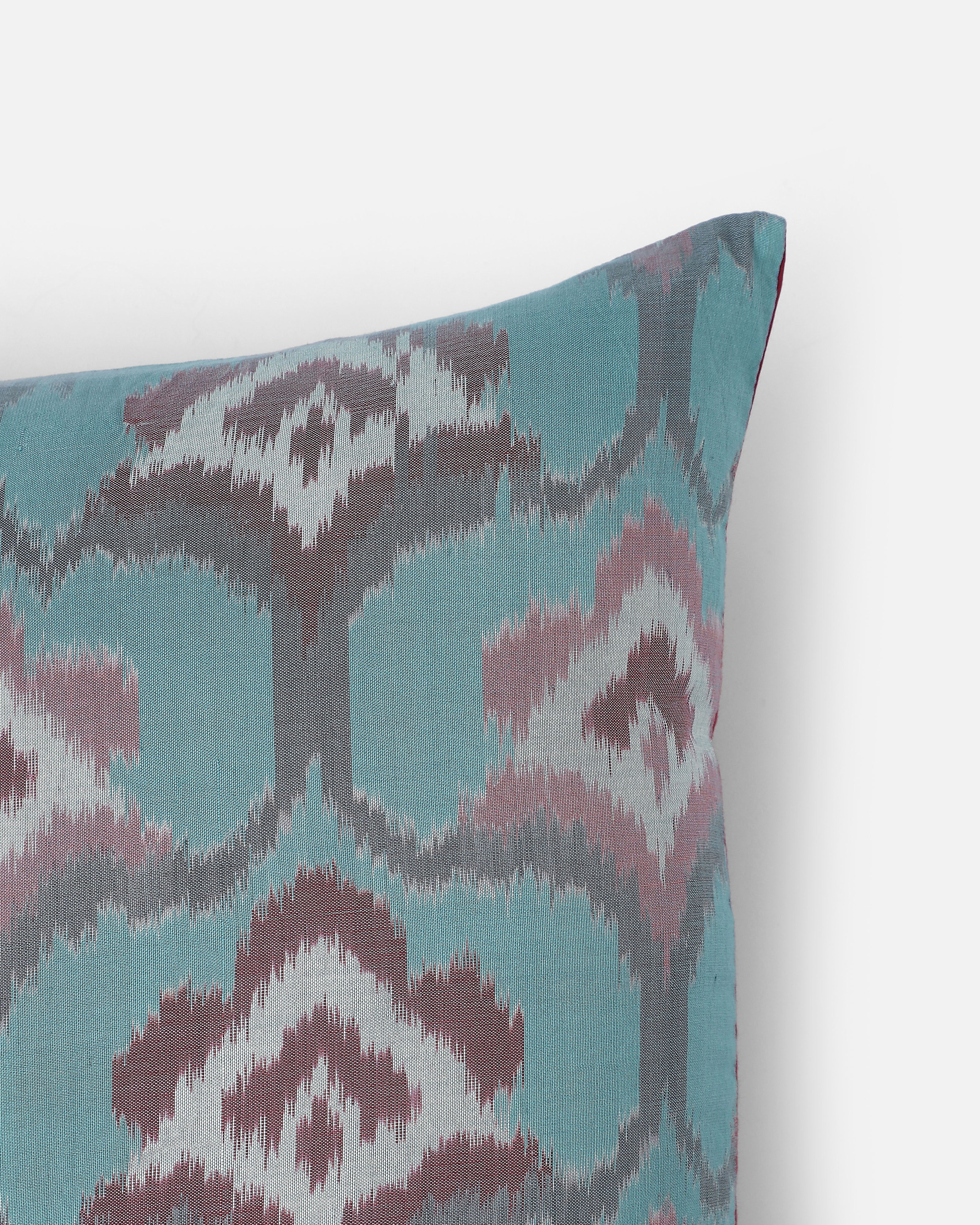 Unice Pochampally Weft Ikat Cotton Silk Cushion Cover