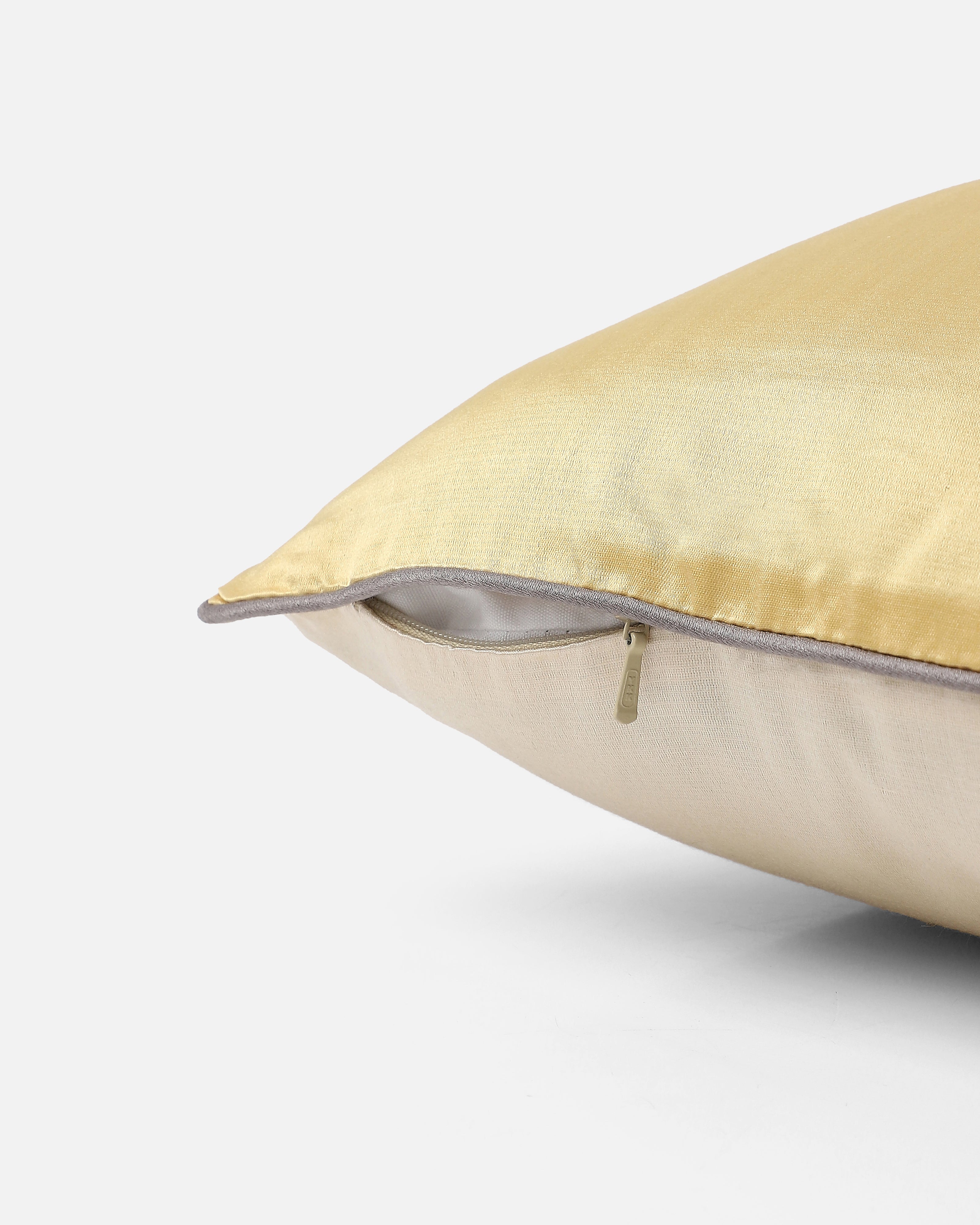 Pearl Banarasi Satin Silk Cotton Cushion Cover