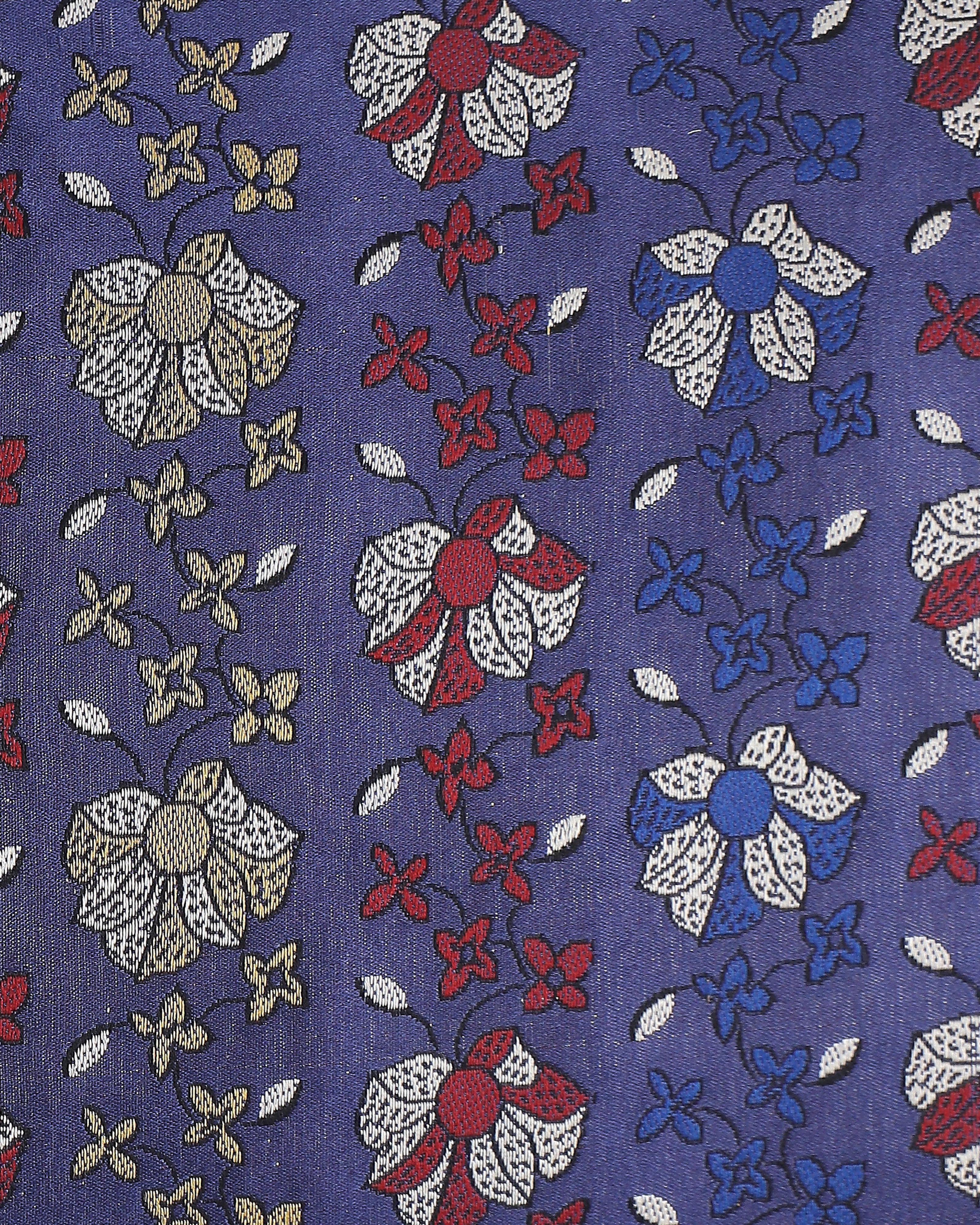 Orchid Trellis Banarasi Tanchoi Silk Cushion Cover