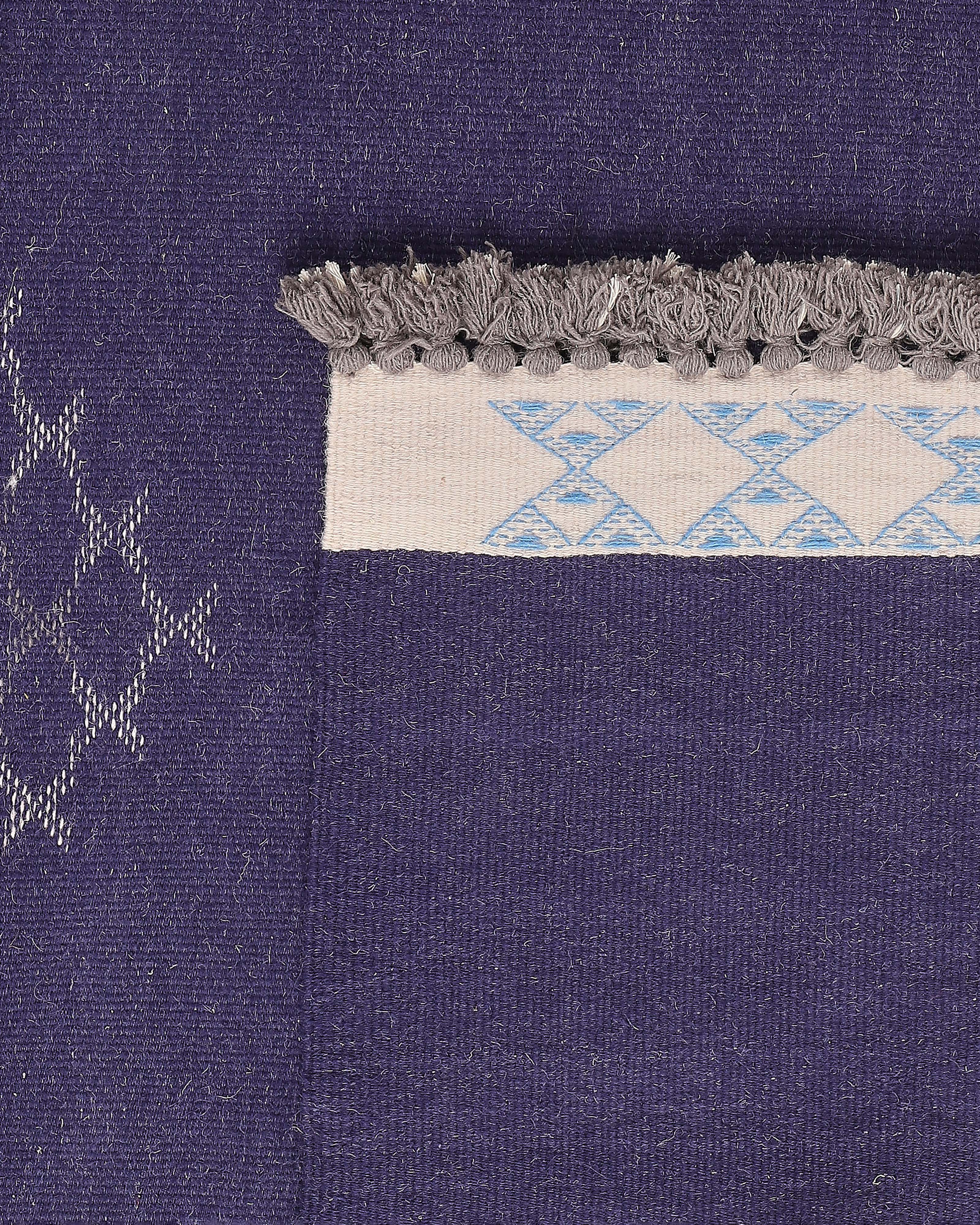 Zara Bhujodi Extra Weft Cotton Wool Rug