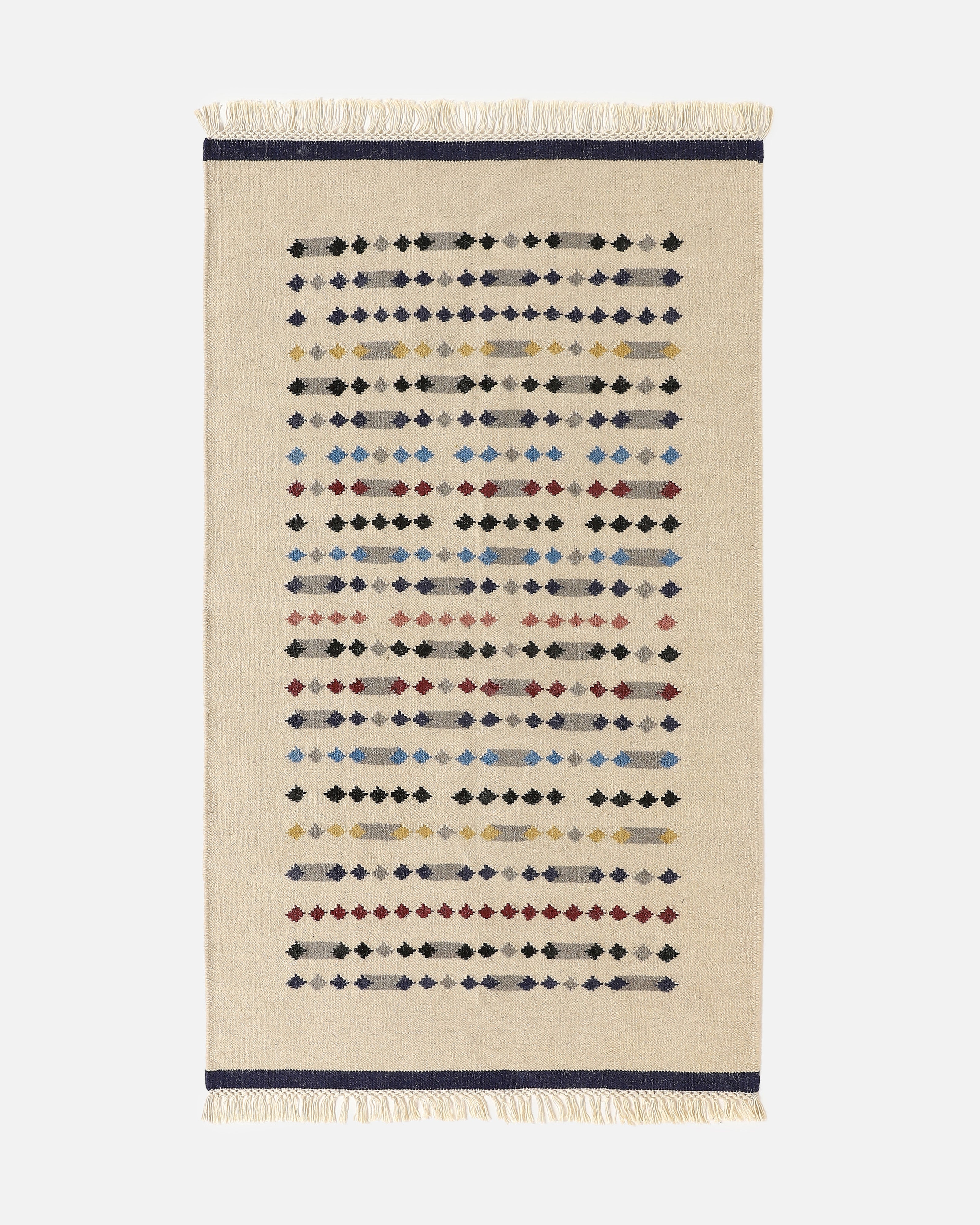Mini Bhadohi Panja Cotton Wool Rug