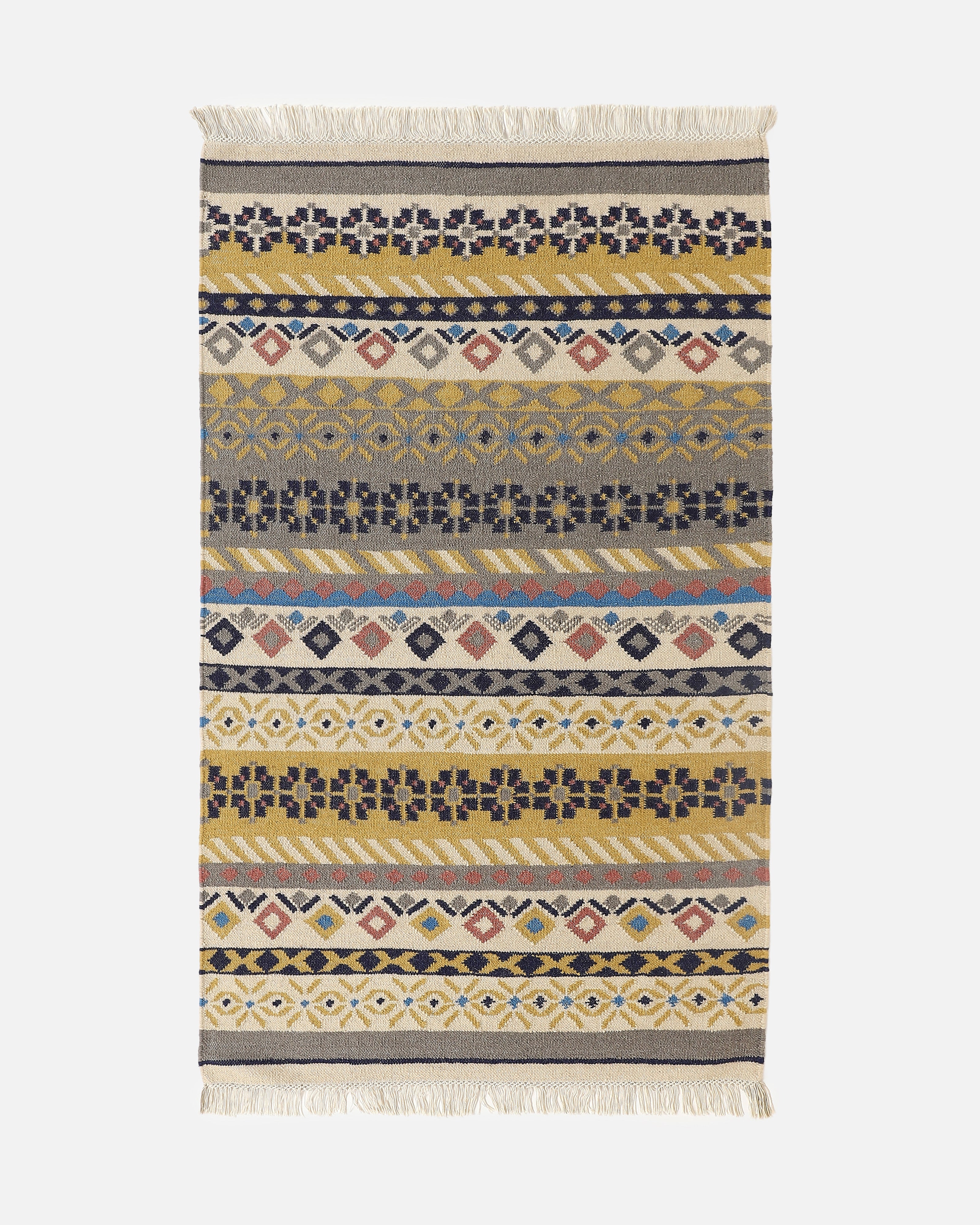 Play Bhadohi Panja Cotton Wool Rug