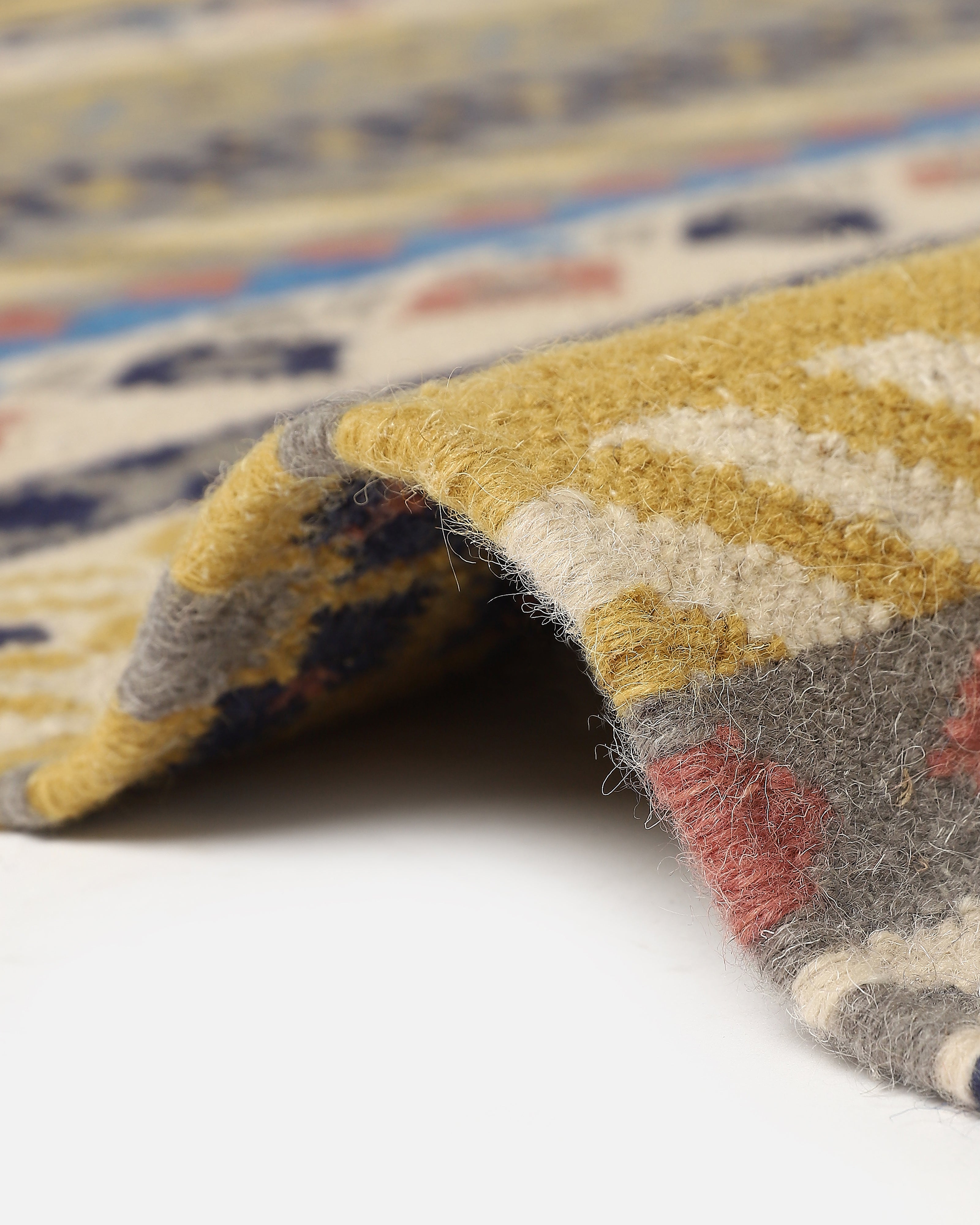 Play Bhadohi Panja Cotton Wool Rug