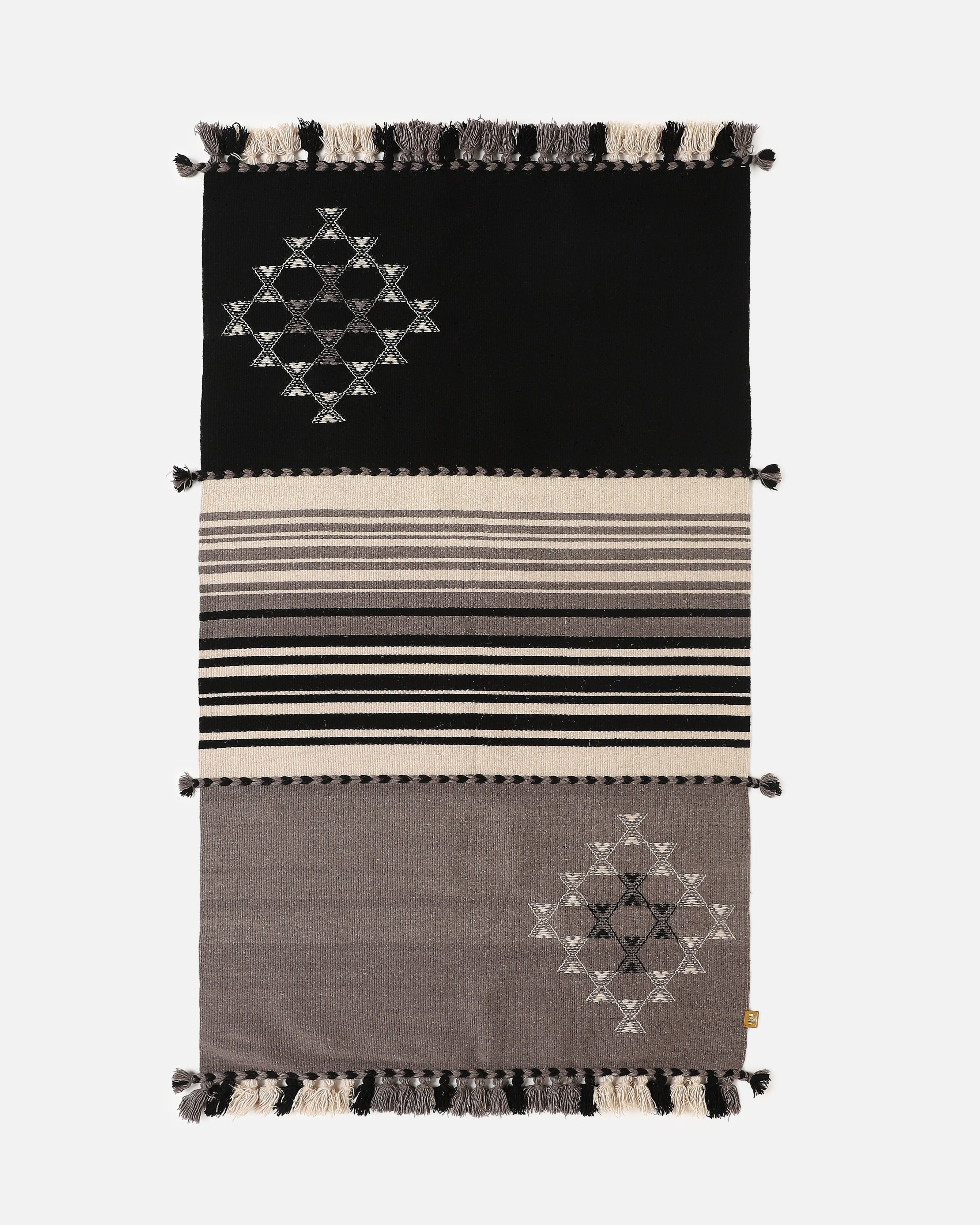 Saveta Bhujodi Extra Weft Cotton Wool Rug